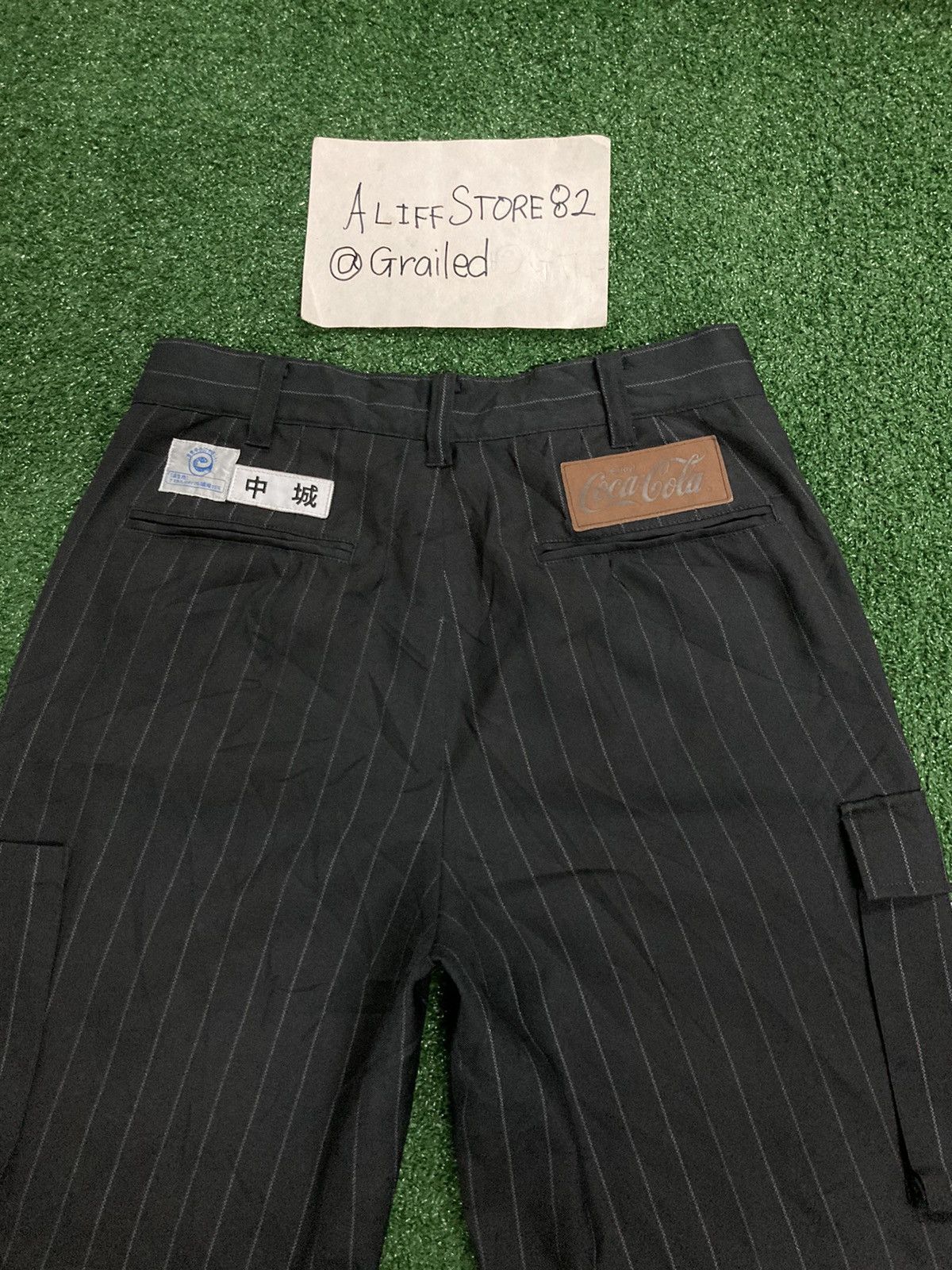 !LastDrop!Vintage Coca-Cola Striped Worker Uniform Pants