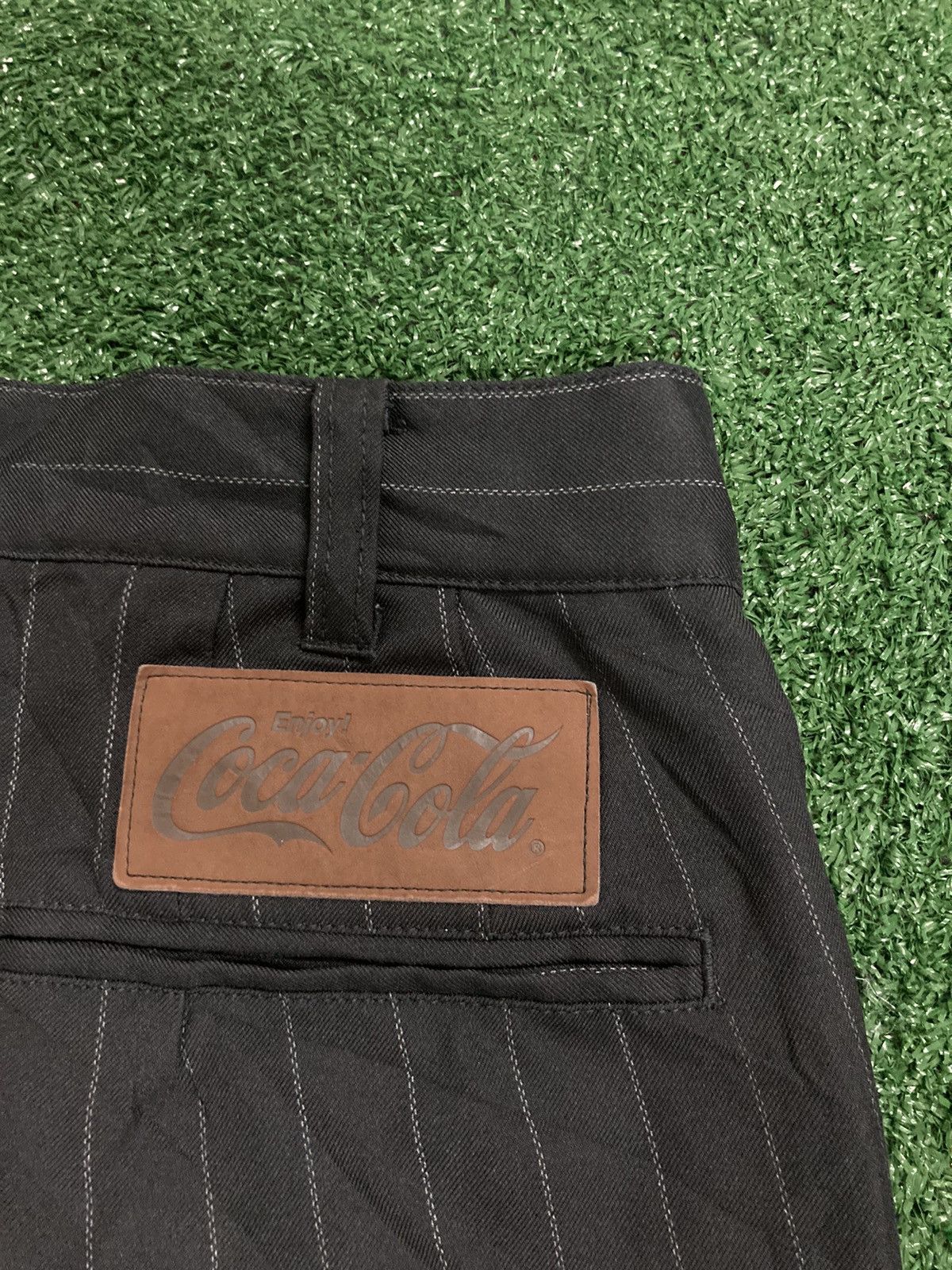 !LastDrop!Vintage Coca-Cola Striped Worker Uniform Pants