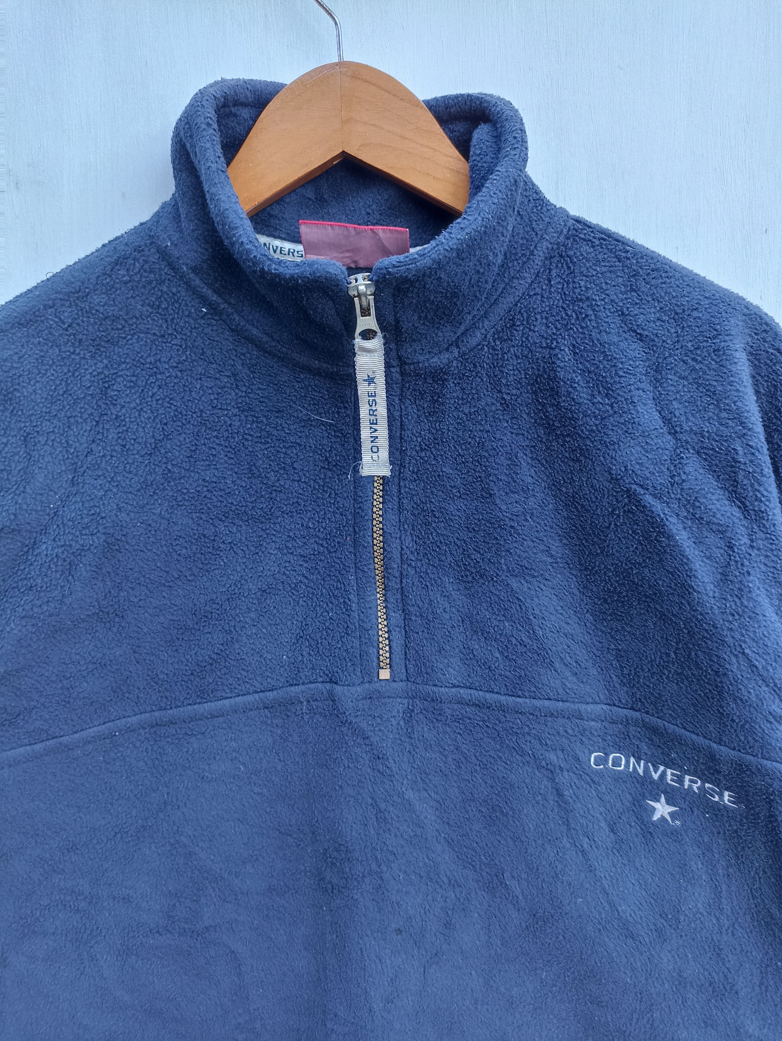Converse Vintage 90s Vintage Converse fleece polartec Size US M / EU 48-50 / 2 - 2 Thumbnail