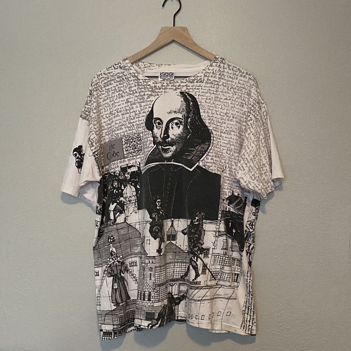 Vintage Vintage Shakespeare All Over Print Shirt Size US XL / EU 56 / 4 - 1 Thumbnail