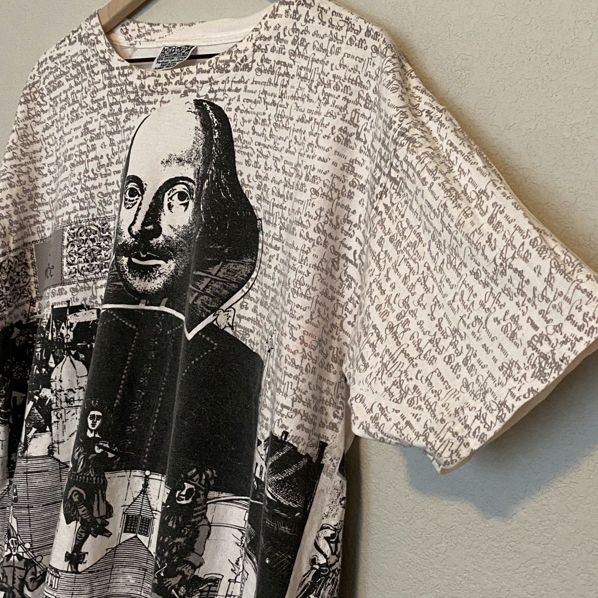 Vintage Vintage Shakespeare All Over Print Shirt Size US XL / EU 56 / 4 - 4 Thumbnail
