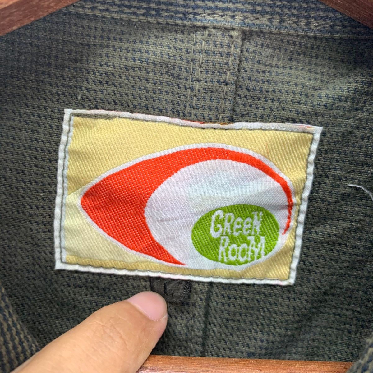 Japanese Brand × Vintage Vintage Green Room Japanese Brand Denim Sweater Size US L / EU 52-54 / 3 - 7 Thumbnail