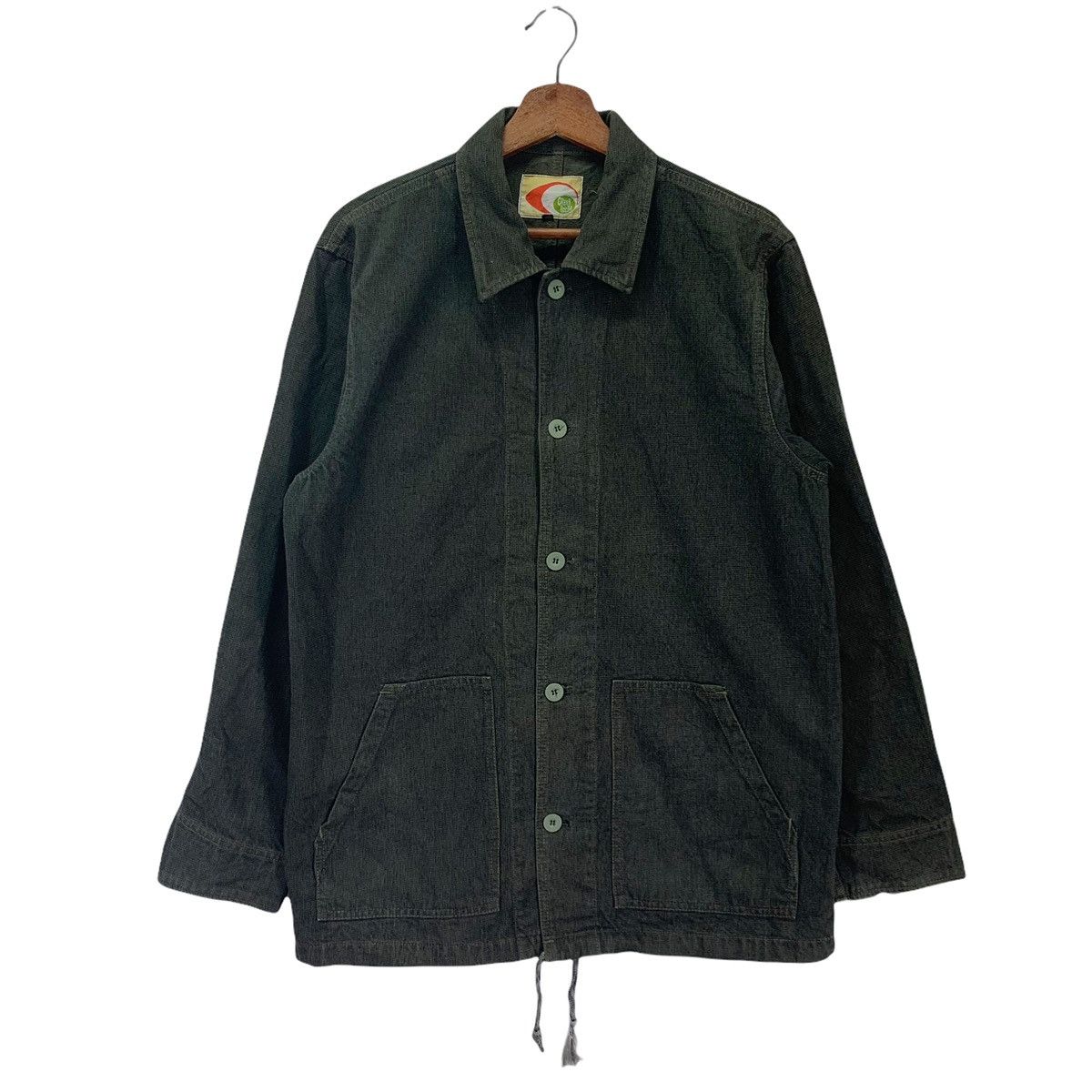 Japanese Brand × Vintage Vintage Green Room Japanese Brand Denim Sweater Size US L / EU 52-54 / 3 - 1 Thumbnail