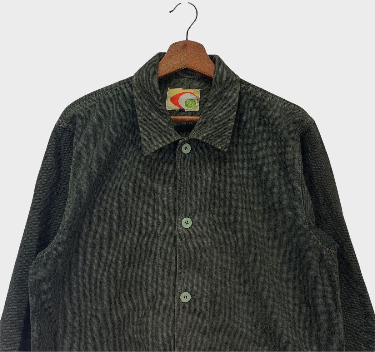 Japanese Brand × Vintage Vintage Green Room Japanese Brand Denim Sweater Size US L / EU 52-54 / 3 - 3 Thumbnail