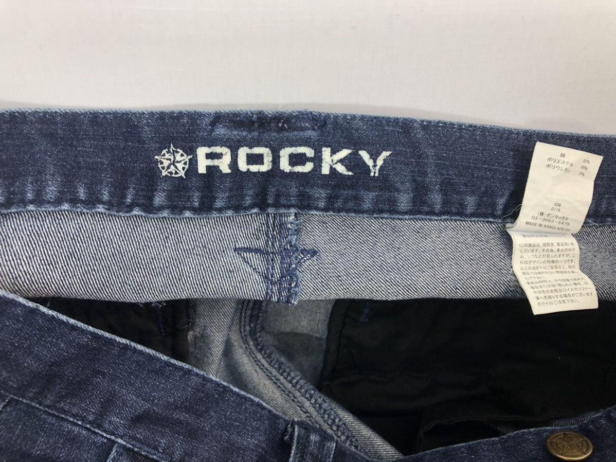 Japanese Brand ROCKY DENIM CARGO PANTS DOUBLE KNEE MULTI POCKETS Size US 34 / EU 50 - 21 Thumbnail