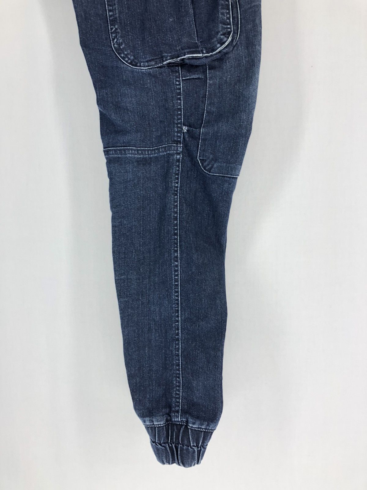 Japanese Brand ROCKY DENIM CARGO PANTS DOUBLE KNEE MULTI POCKETS Size US 34 / EU 50 - 5 Thumbnail