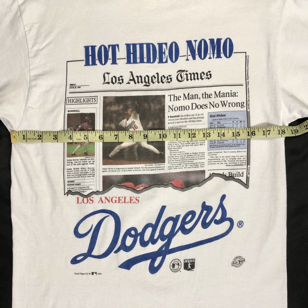 MLB LA Dodgers Hideo Nomo T-Shirt Vintage 1995 Size US M / EU 48-50 / 2 - 6 Thumbnail