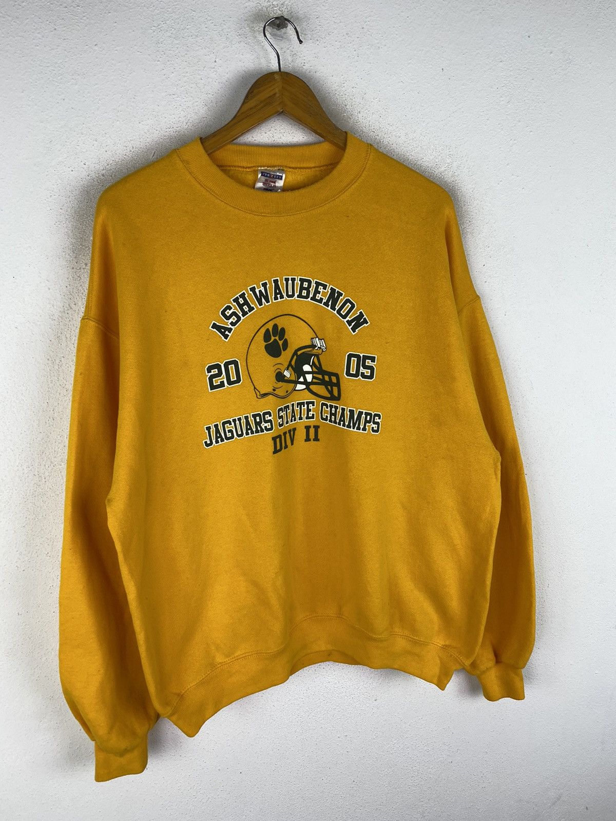 NFL 🔥DHL SHIPPING🔥VINTAGE ASHWAUBENON JAGUAR STATE CHAMPS Size US L / EU 52-54 / 3 - 3 Thumbnail