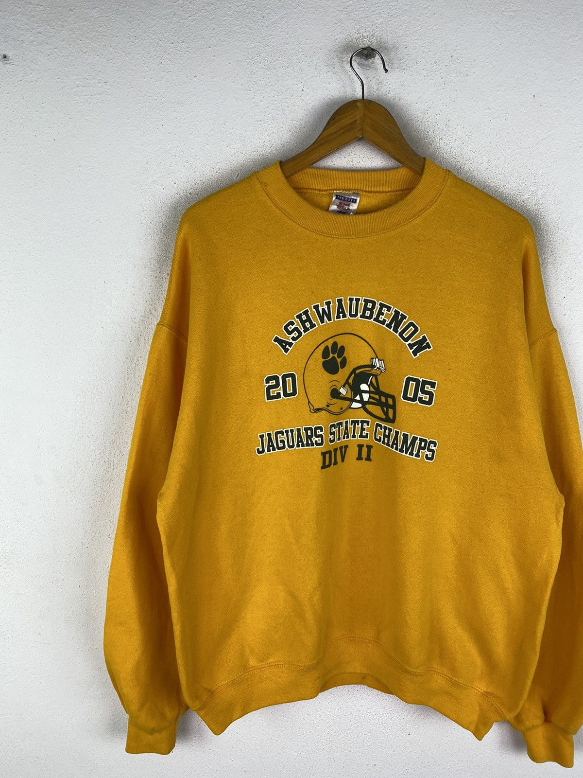 NFL 🔥DHL SHIPPING🔥VINTAGE ASHWAUBENON JAGUAR STATE CHAMPS Size US L / EU 52-54 / 3 - 4 Thumbnail