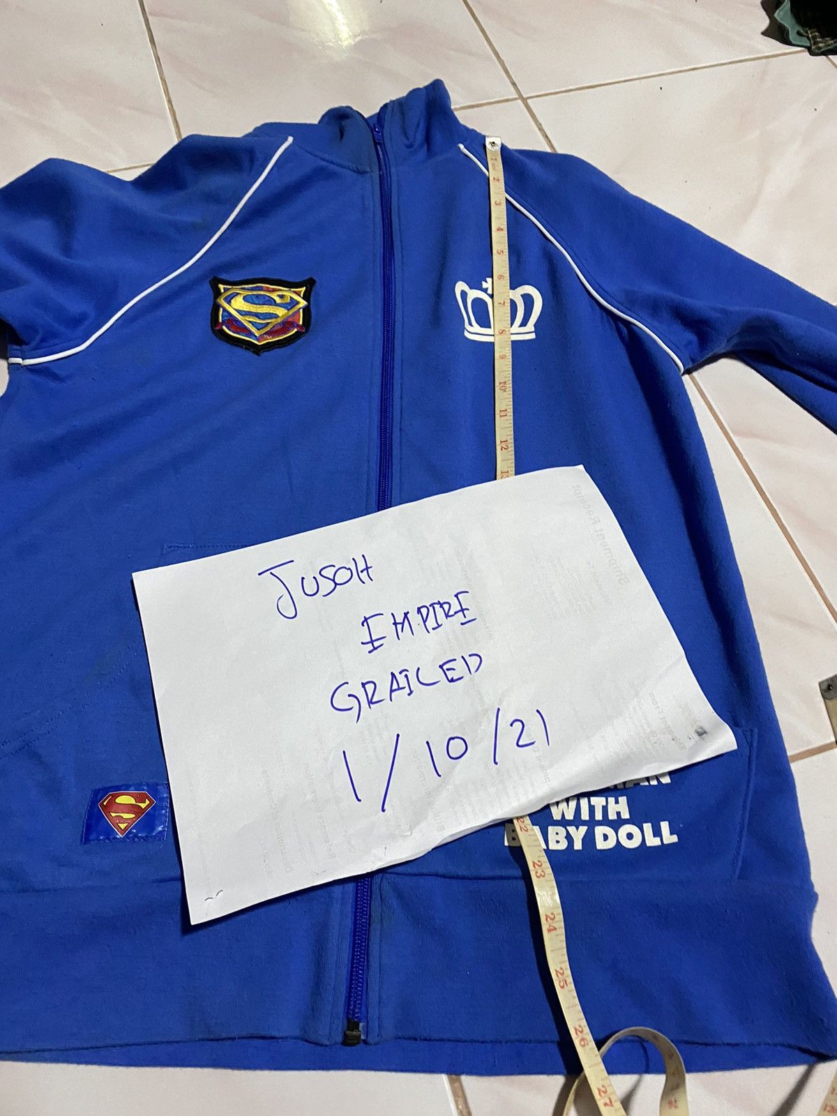 DC Comics Superman Baby Doll Blue Jacket DC Comic Official Merchandise Size US M / EU 48-50 / 2 - 7 Thumbnail