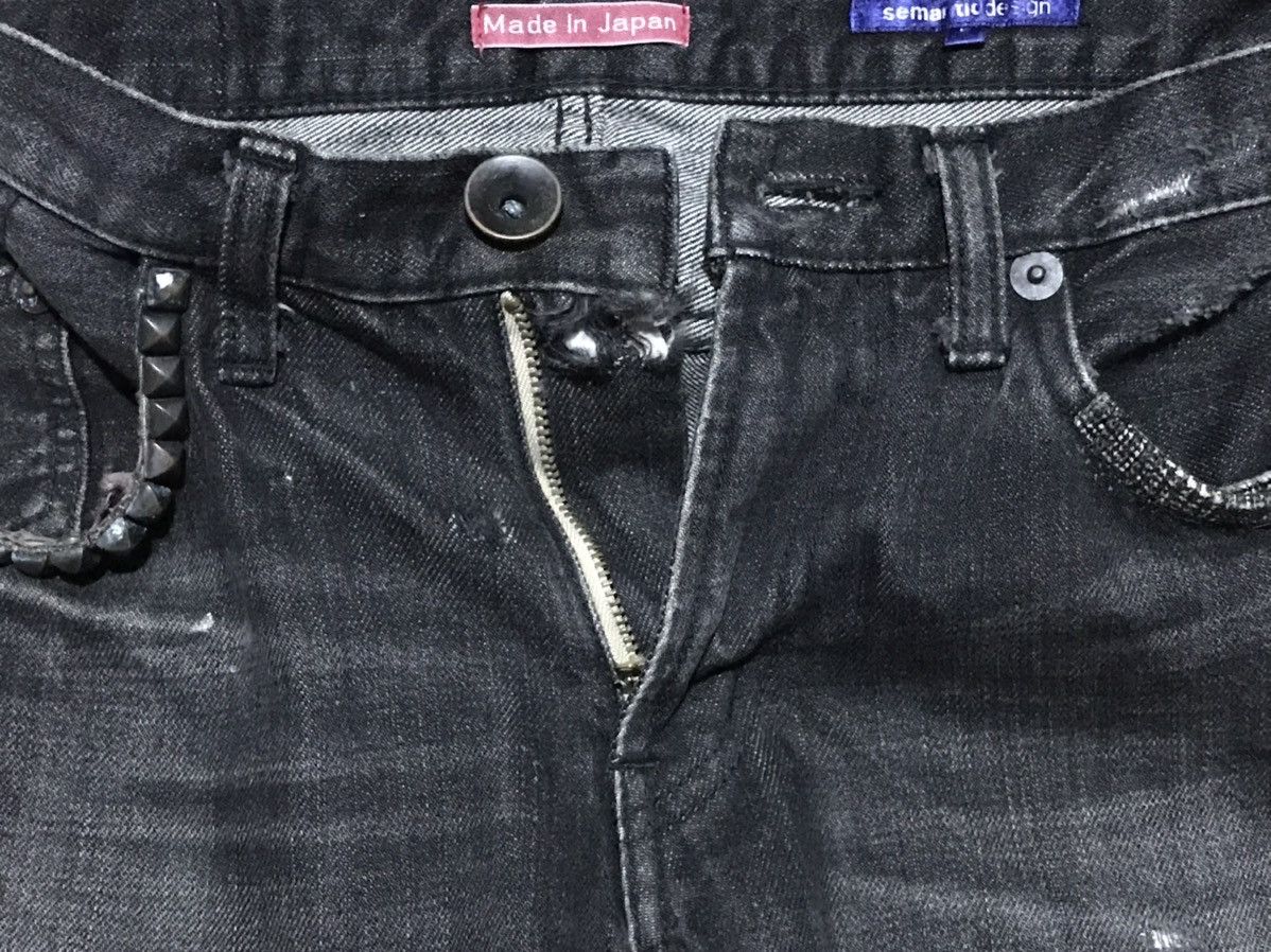 Japanese Brand Semantic Design Patchwork Distressed Jeans Size US 31 - 8 Thumbnail