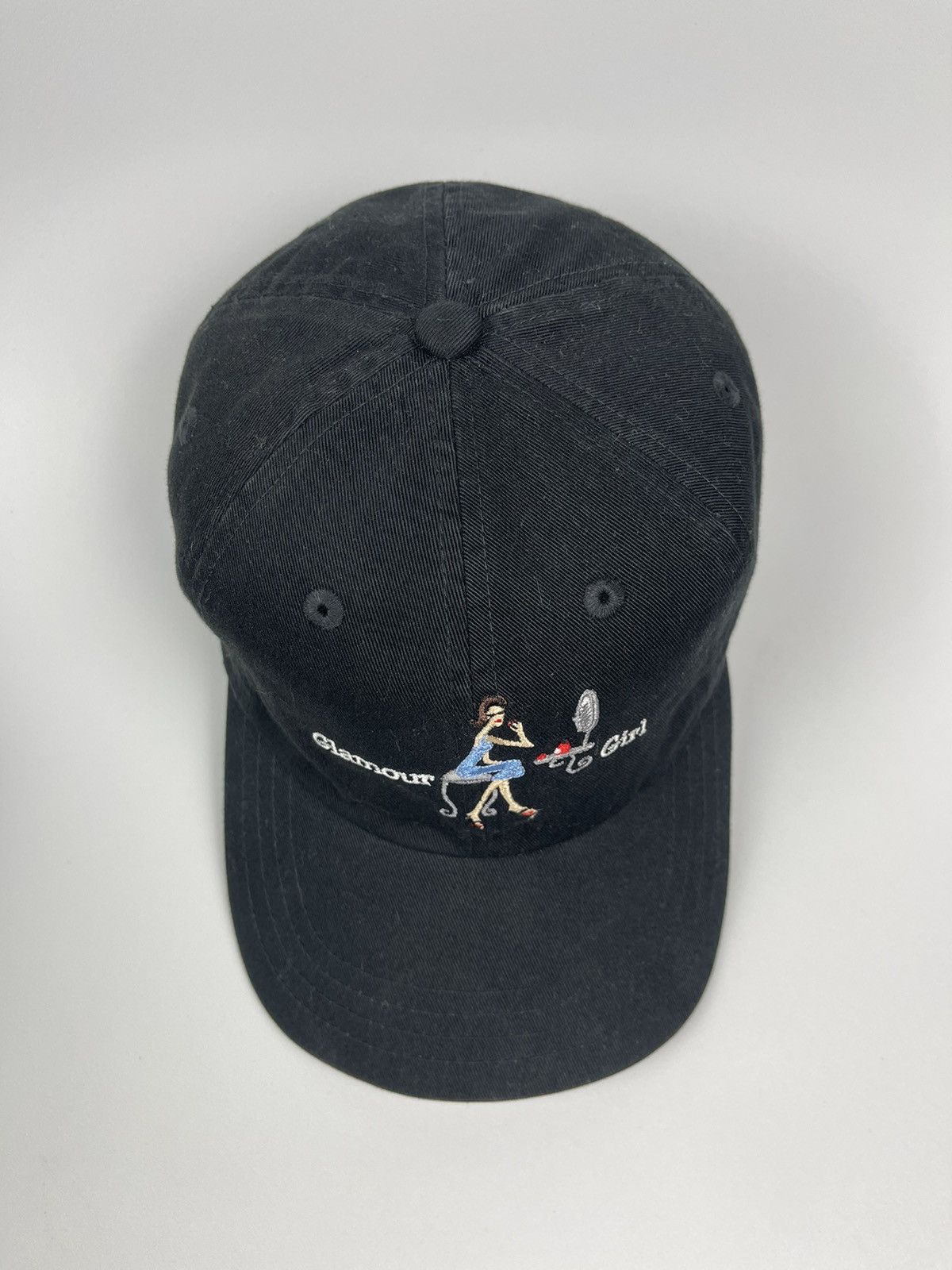 Japanese Brand Glamour Girl Black Hat Cap Size ONE SIZE - 6 Thumbnail