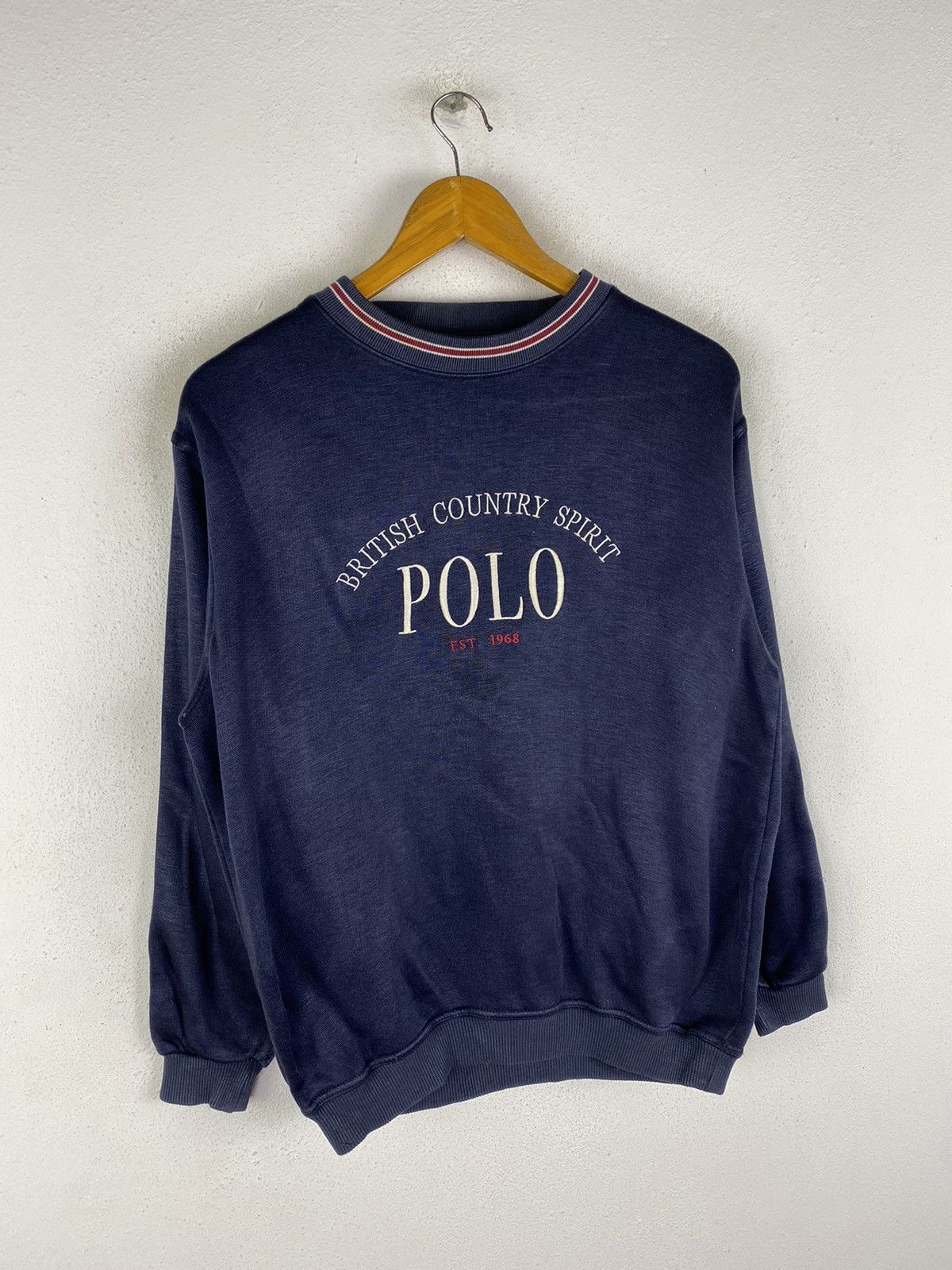 Vintage 🔥DHL SHIPPING🔥BRITISH COUNTRY SPIRIT POLO SWEATSHIRT Size US M / EU 48-50 / 2 - 3 Thumbnail