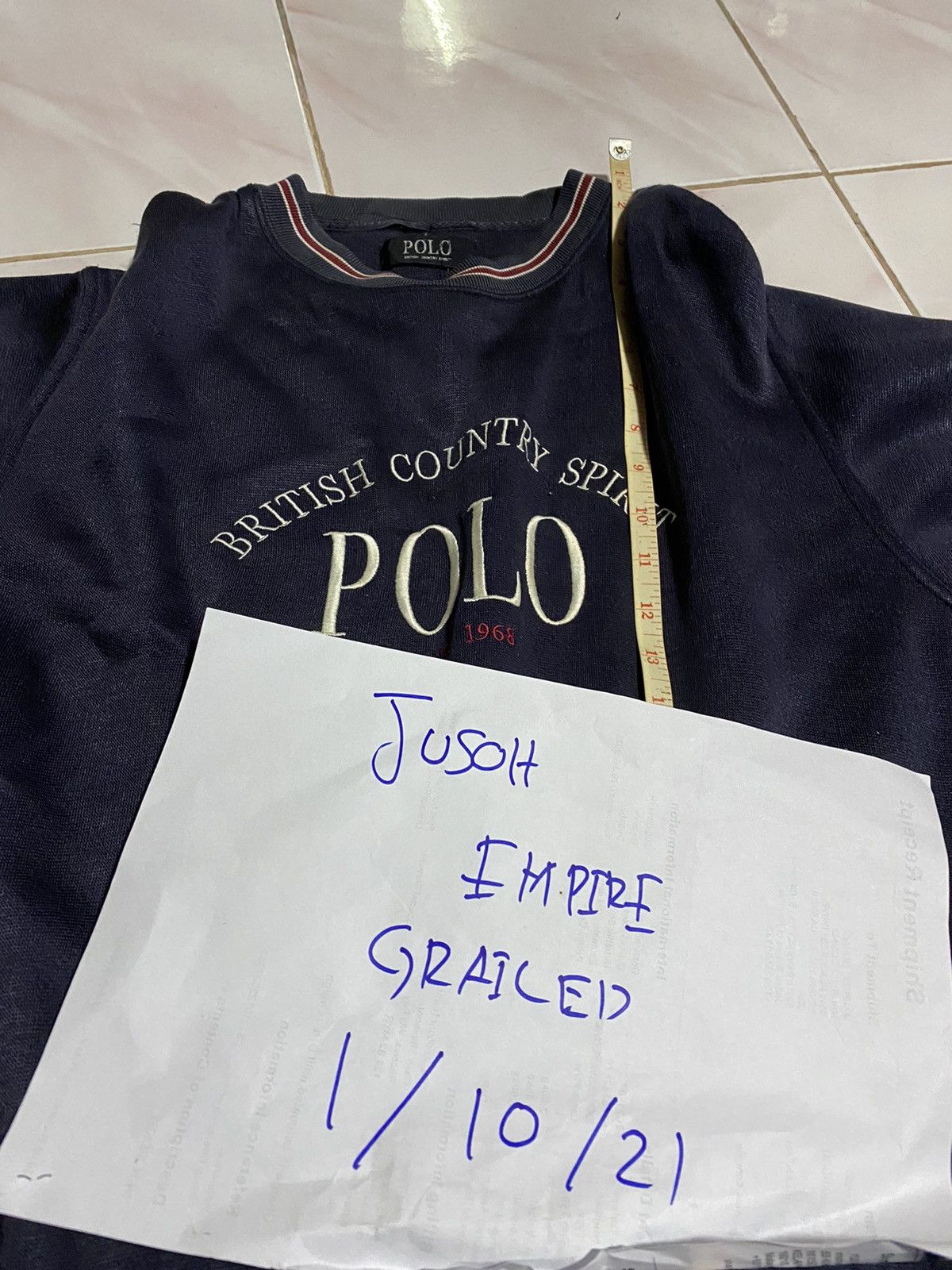 Vintage 🔥DHL SHIPPING🔥BRITISH COUNTRY SPIRIT POLO SWEATSHIRT Size US M / EU 48-50 / 2 - 7 Thumbnail