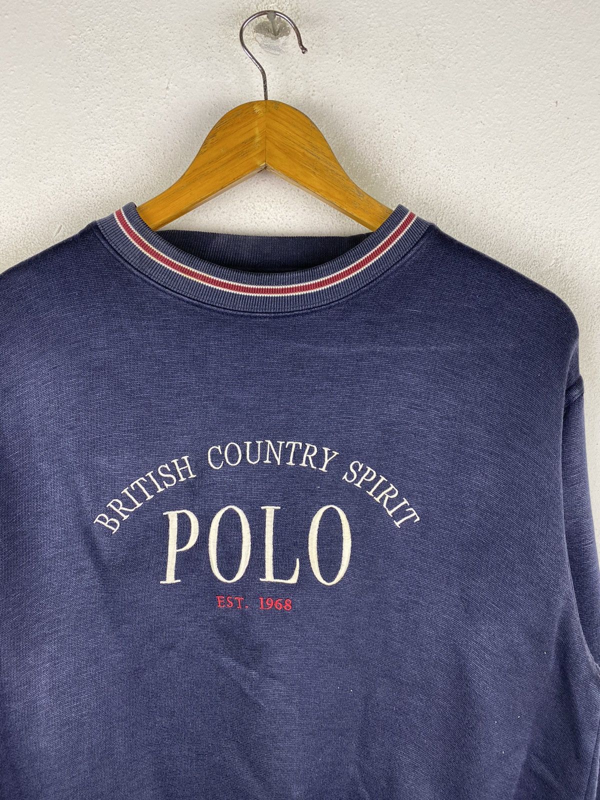 Vintage 🔥DHL SHIPPING🔥BRITISH COUNTRY SPIRIT POLO SWEATSHIRT Size US M / EU 48-50 / 2 - 5 Thumbnail