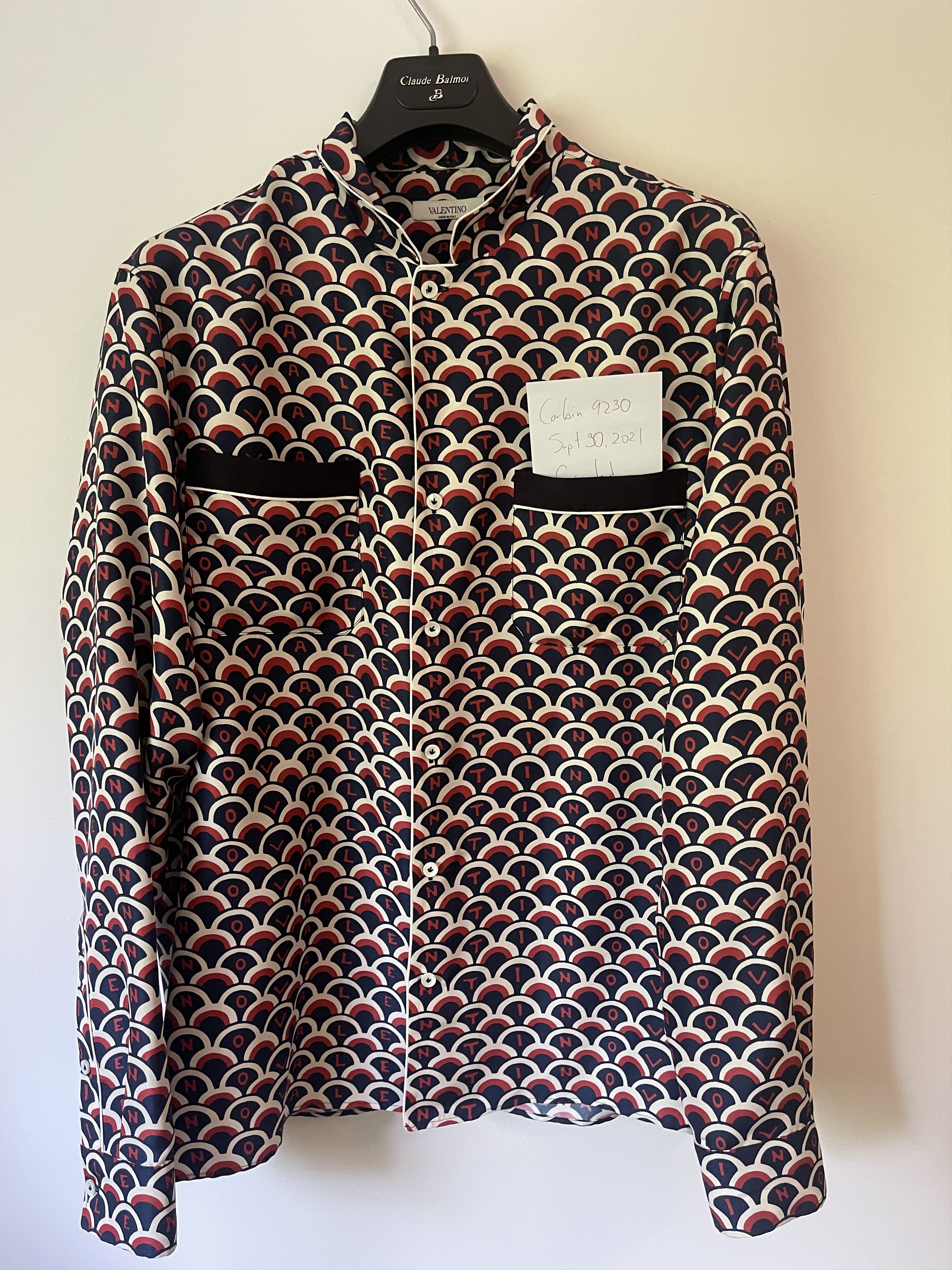 Valentino Scale print silk long sleeve Size US XL / EU 56 / 4 - 1 Thumbnail