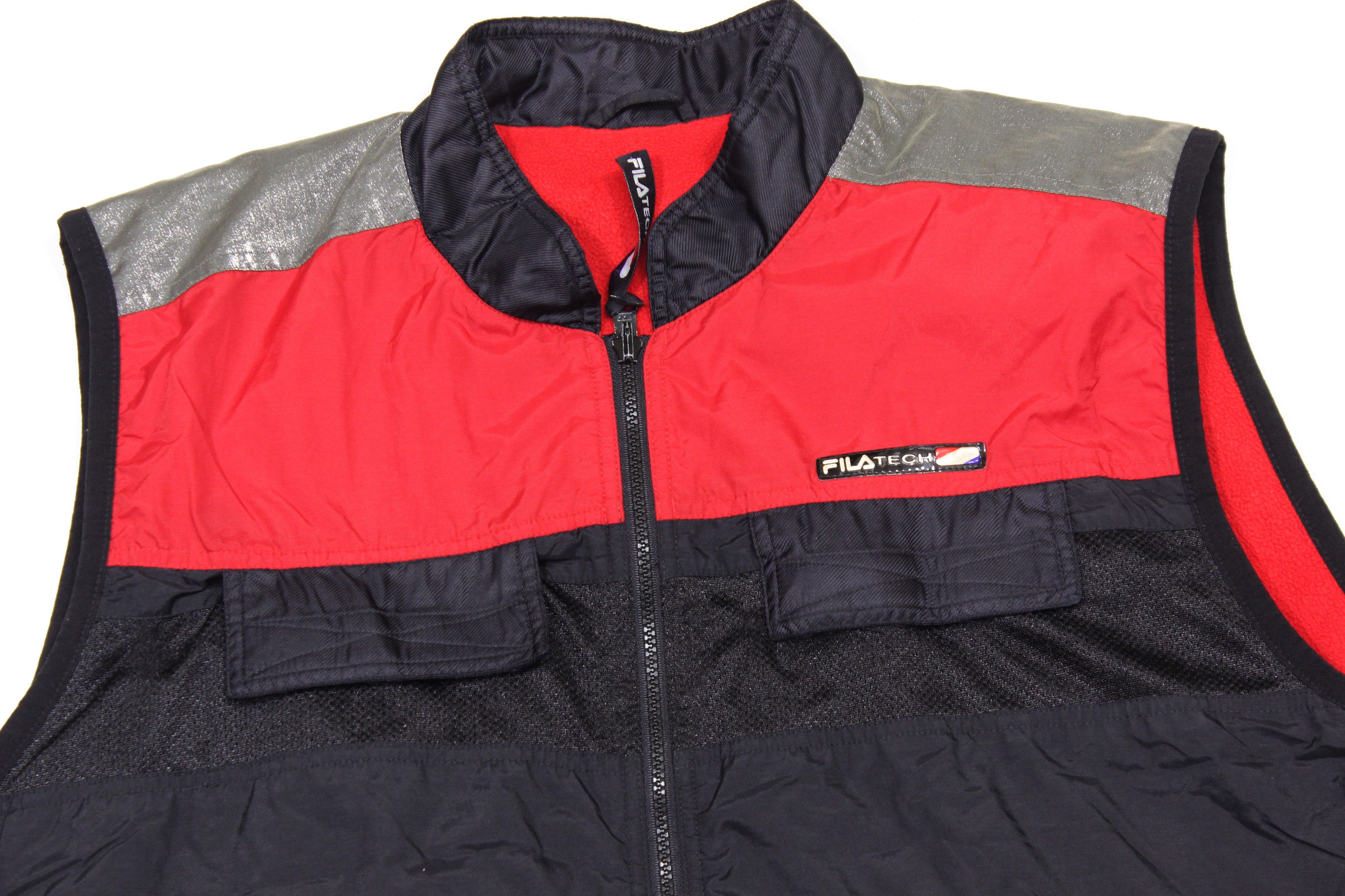 Fila 90S Tech Reversible Fleece Vest Vintage Size US L / EU 52-54 / 3 - 5 Thumbnail