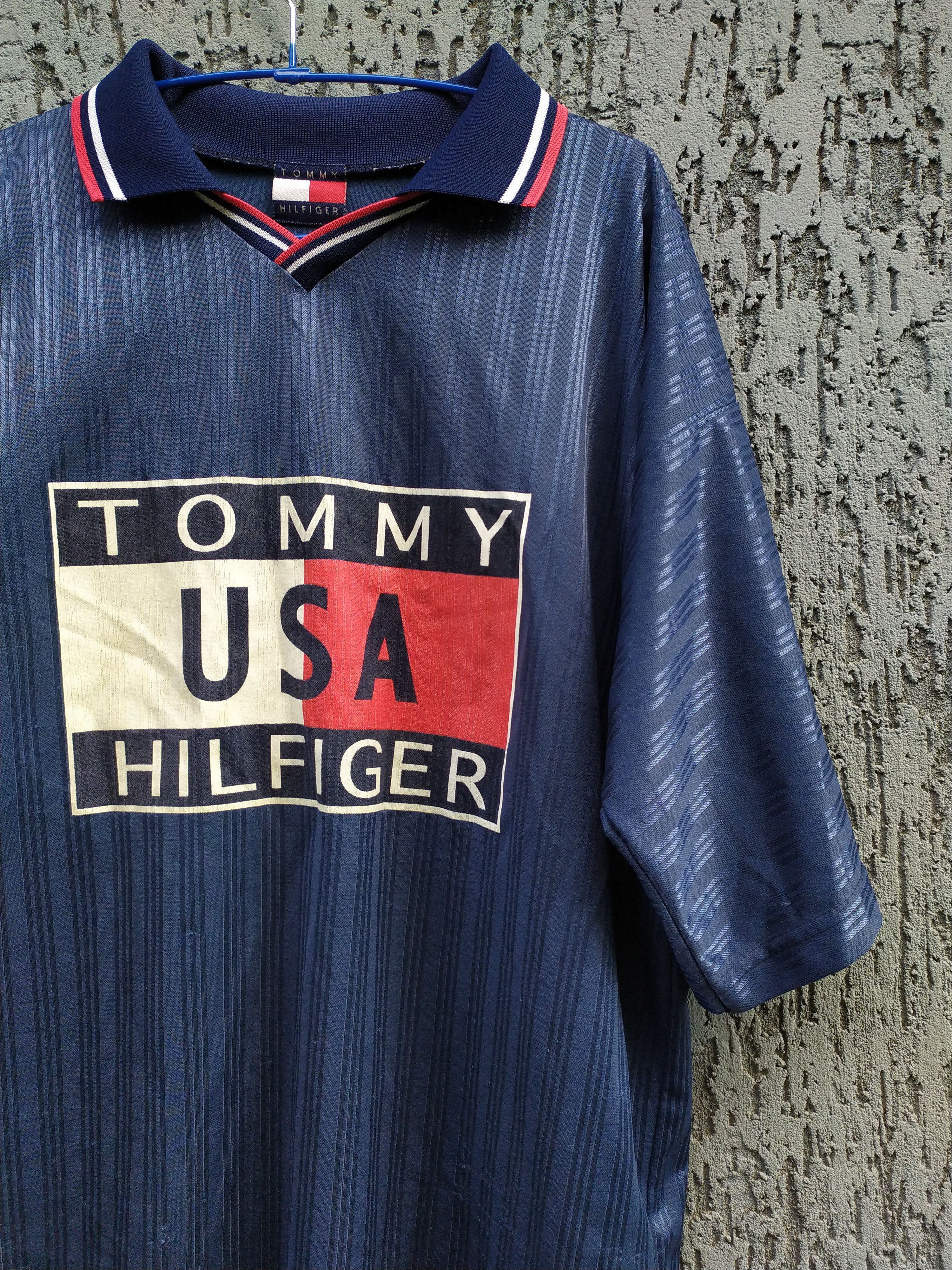 Tommy Hilfiger Vintage Tommy Hilfiger Usa logo T-Shirt Size US XL / EU 56 / 4 - 2 Thumbnail