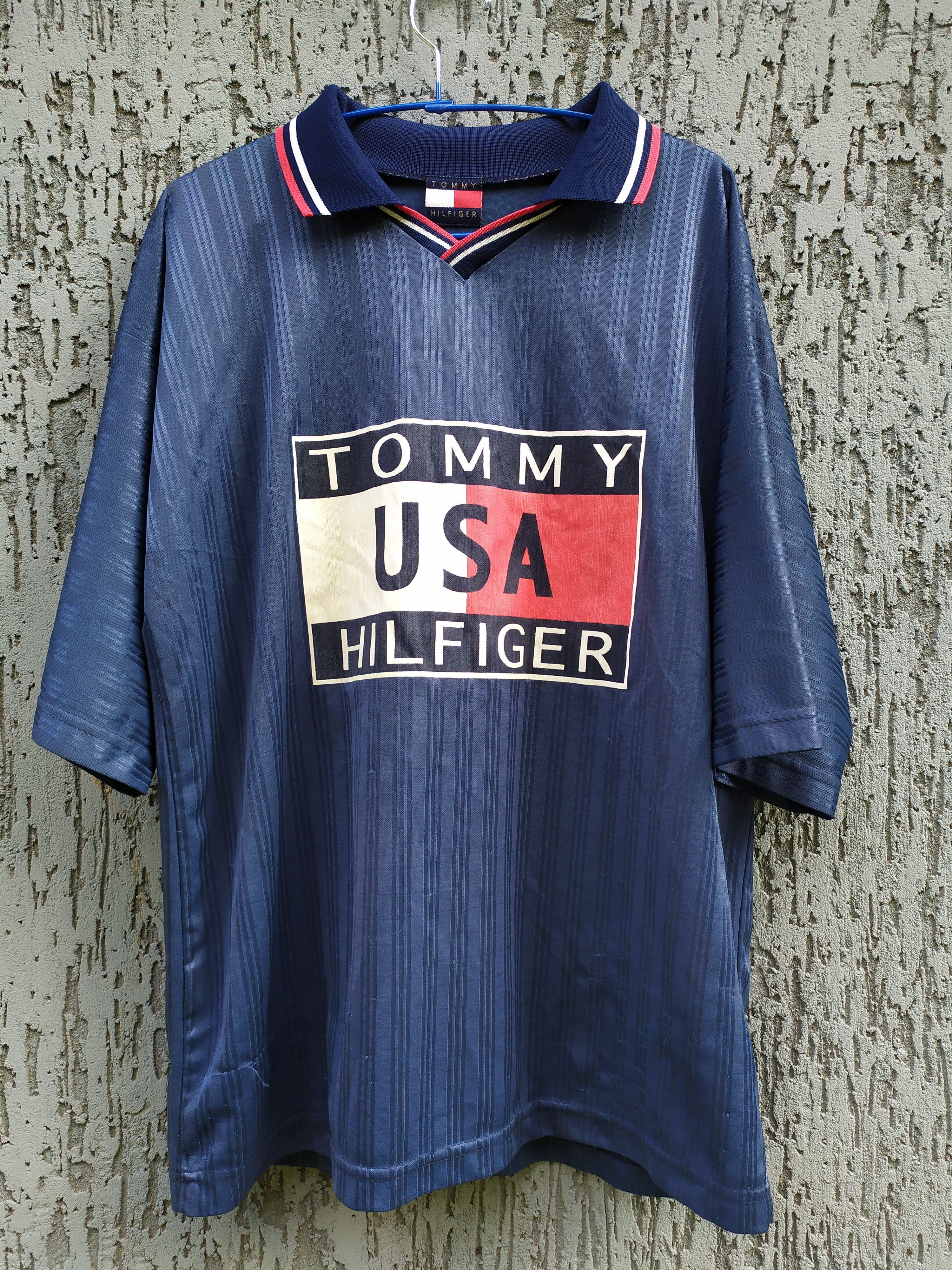 Tommy Hilfiger Vintage Tommy Hilfiger Usa logo T-Shirt Size US XL / EU 56 / 4 - 1 Thumbnail