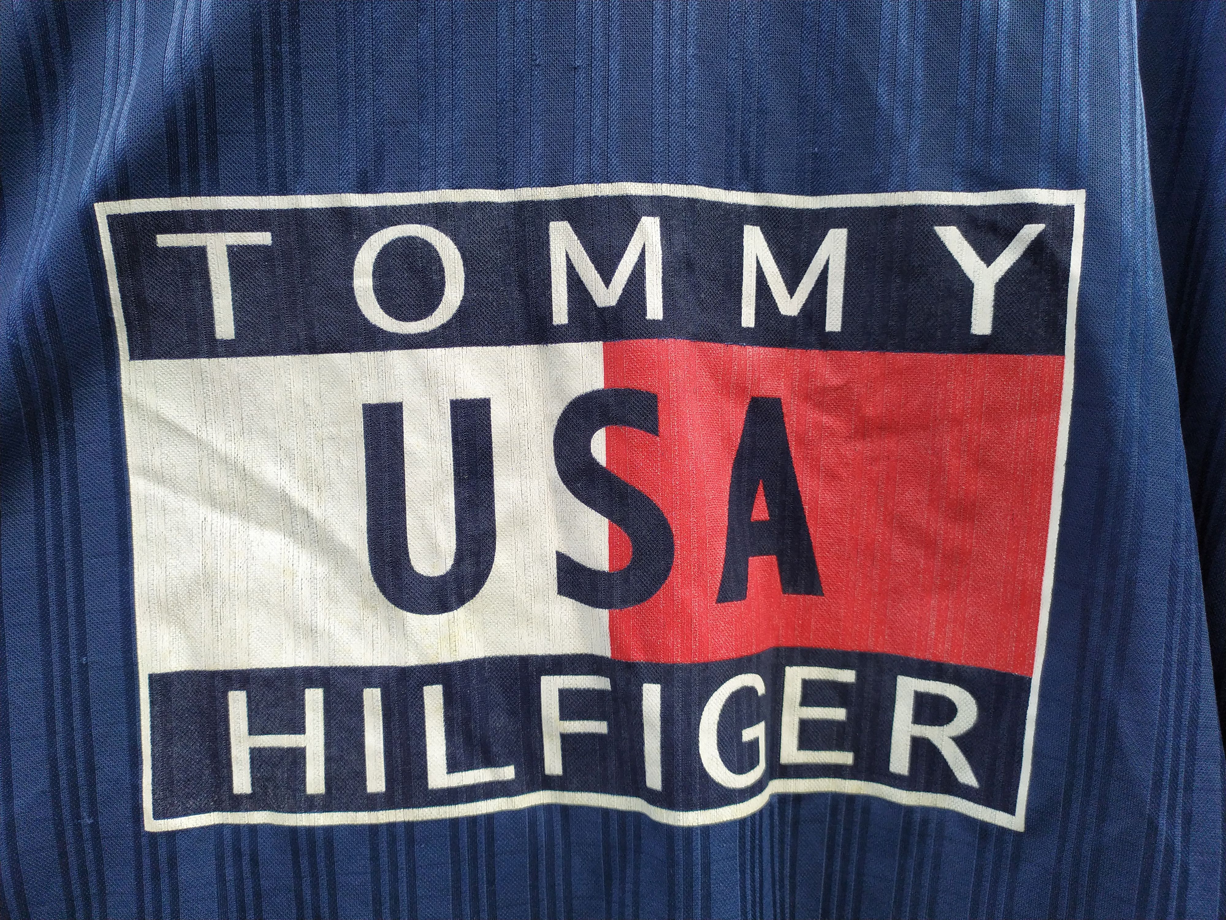 Tommy Hilfiger Vintage Tommy Hilfiger Usa logo T-Shirt Size US XL / EU 56 / 4 - 3 Thumbnail