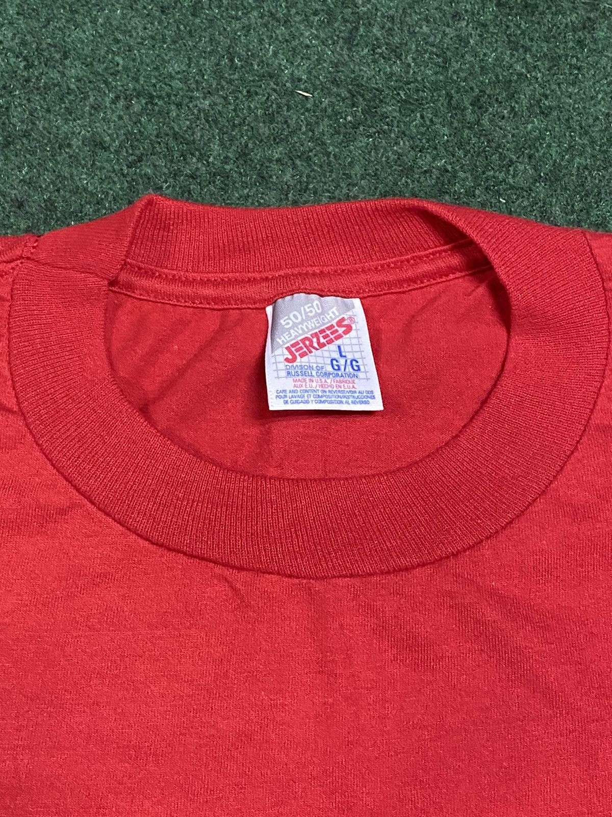 Jerzees Vintage 90s Jerzees Blank Longsleeve Tee Size US L / EU 52-54 / 3 - 2 Thumbnail