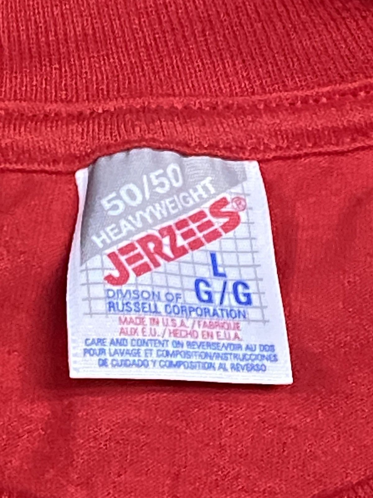 Jerzees Vintage 90s Jerzees Blank Longsleeve Tee Size US L / EU 52-54 / 3 - 3 Thumbnail