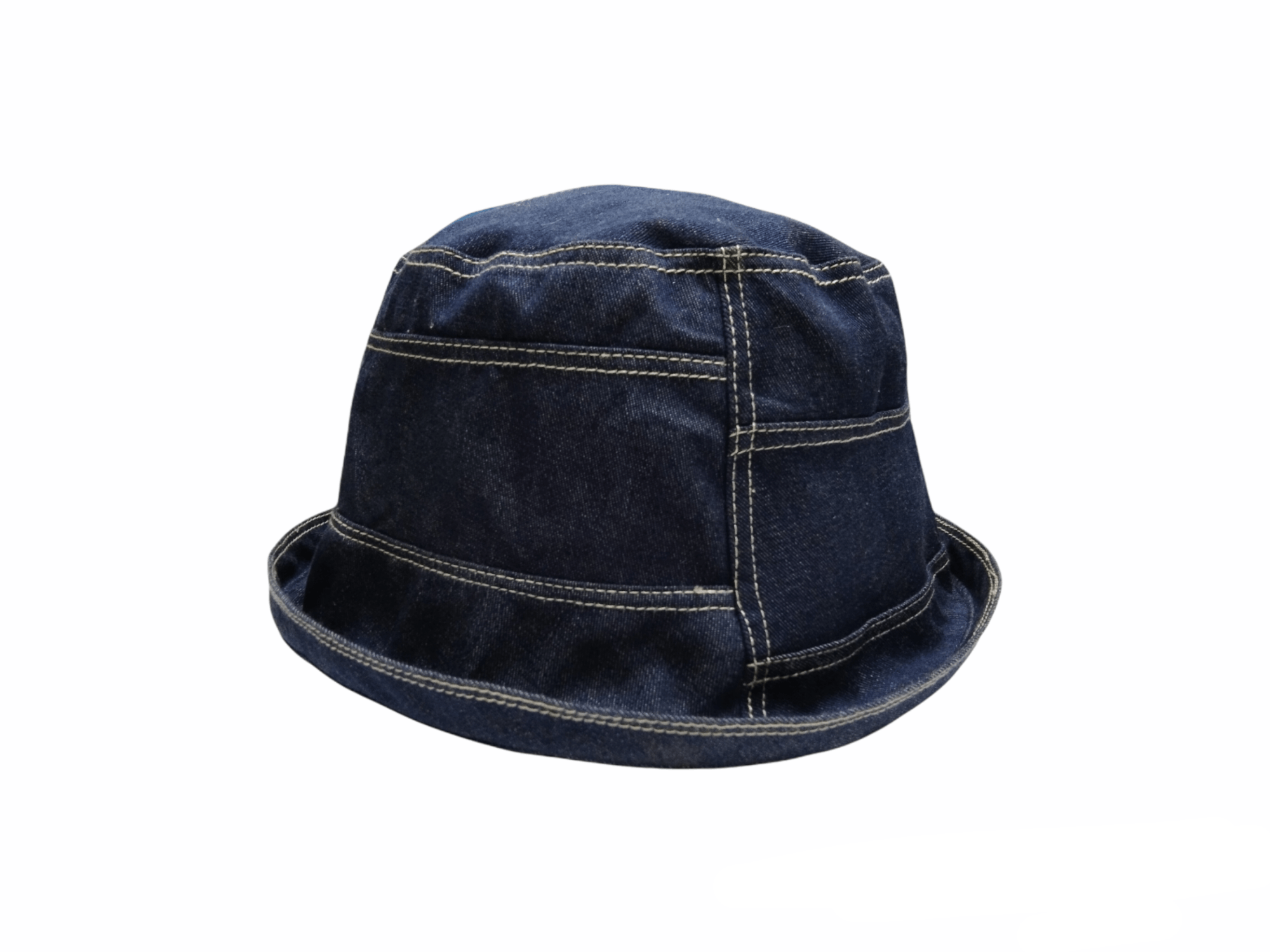 image of Vintage Japan Denim Bucket Hat in Blue Denim, Men's