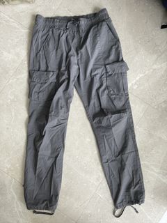 Back Sateen Cargo Pants / Charcoal