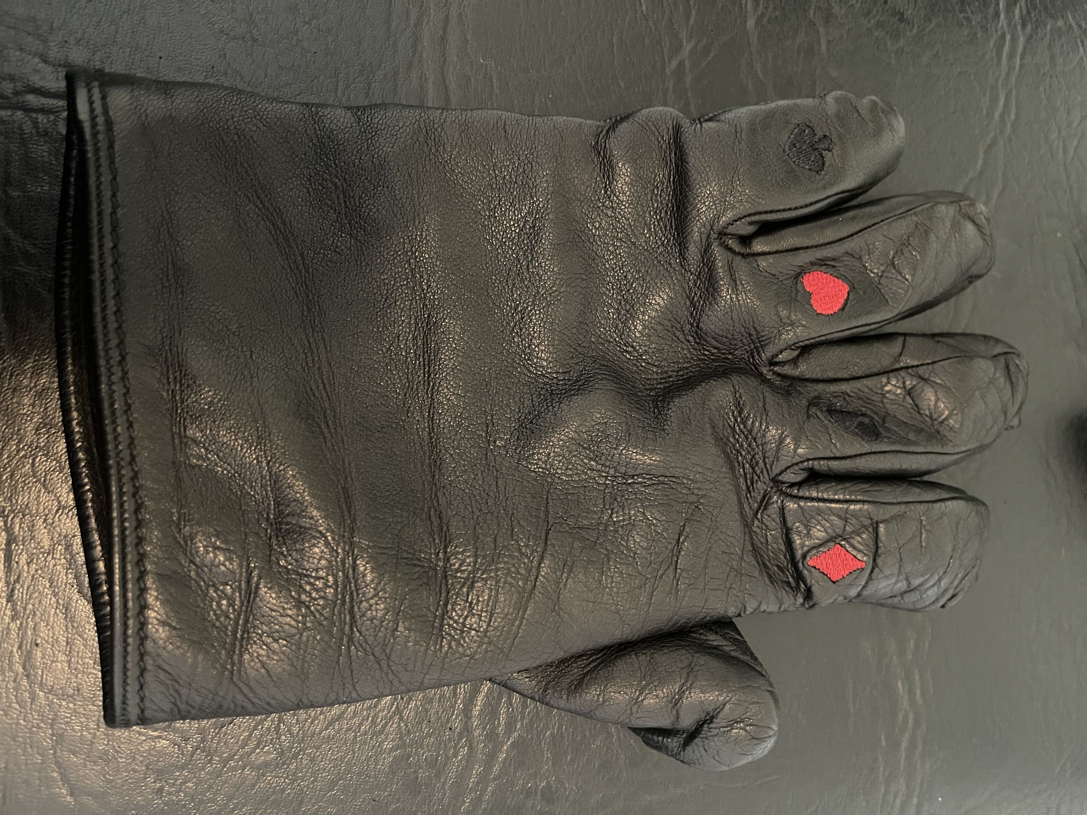 Yang Li Card suit embroidered gloves Size ONE SIZE - 7 Thumbnail