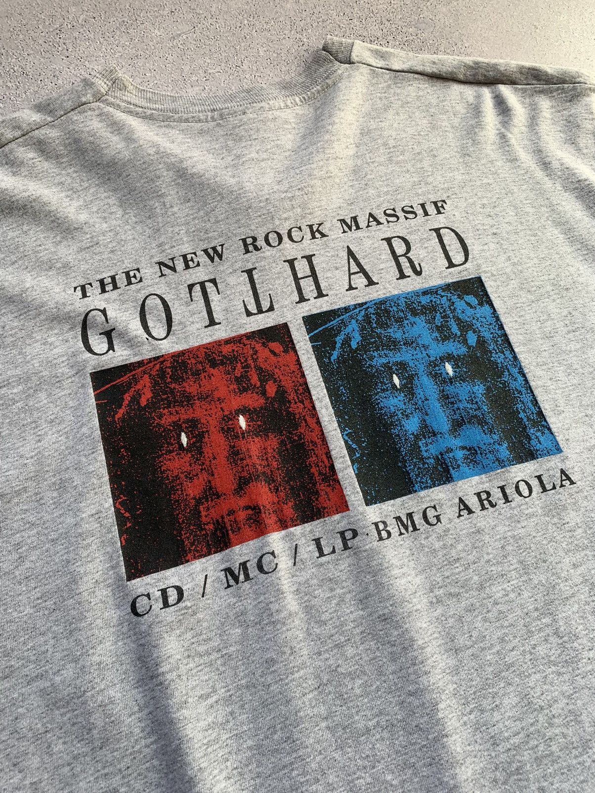 Band Tees Vintage 1992 GOTTHARD “The New Rock Massif” Tee Size US XL / EU 56 / 4 - 21 Thumbnail