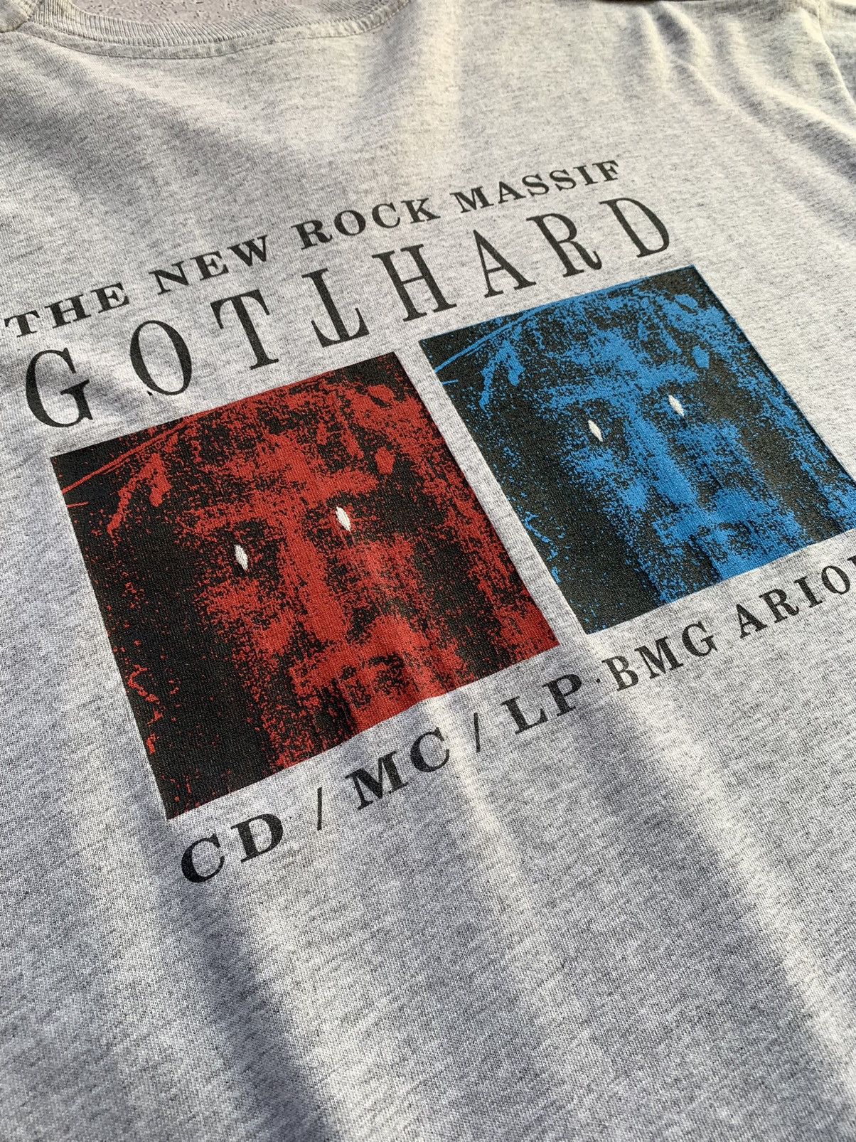 Band Tees Vintage 1992 GOTTHARD “The New Rock Massif” Tee Size US XL / EU 56 / 4 - 22 Thumbnail