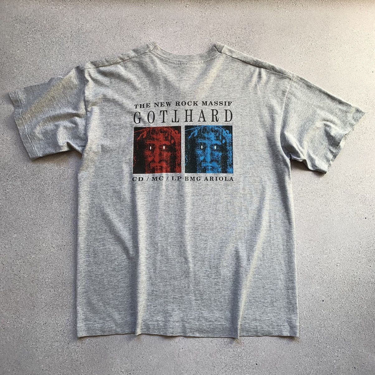 Band Tees Vintage 1992 GOTTHARD “The New Rock Massif” Tee Size US XL / EU 56 / 4 - 16 Thumbnail