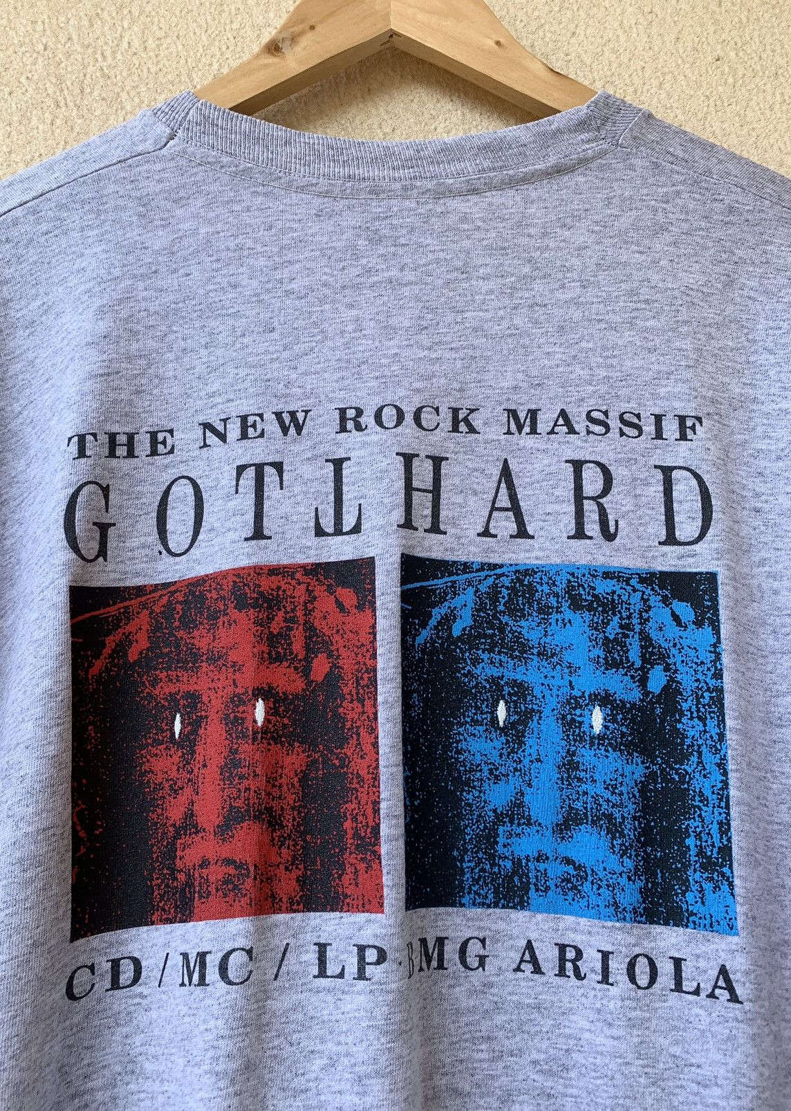 Band Tees Vintage 1992 GOTTHARD “The New Rock Massif” Tee Size US XL / EU 56 / 4 - 20 Thumbnail