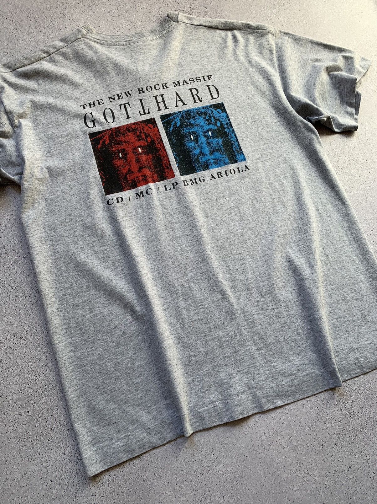 Band Tees Vintage 1992 GOTTHARD “The New Rock Massif” Tee Size US XL / EU 56 / 4 - 18 Thumbnail