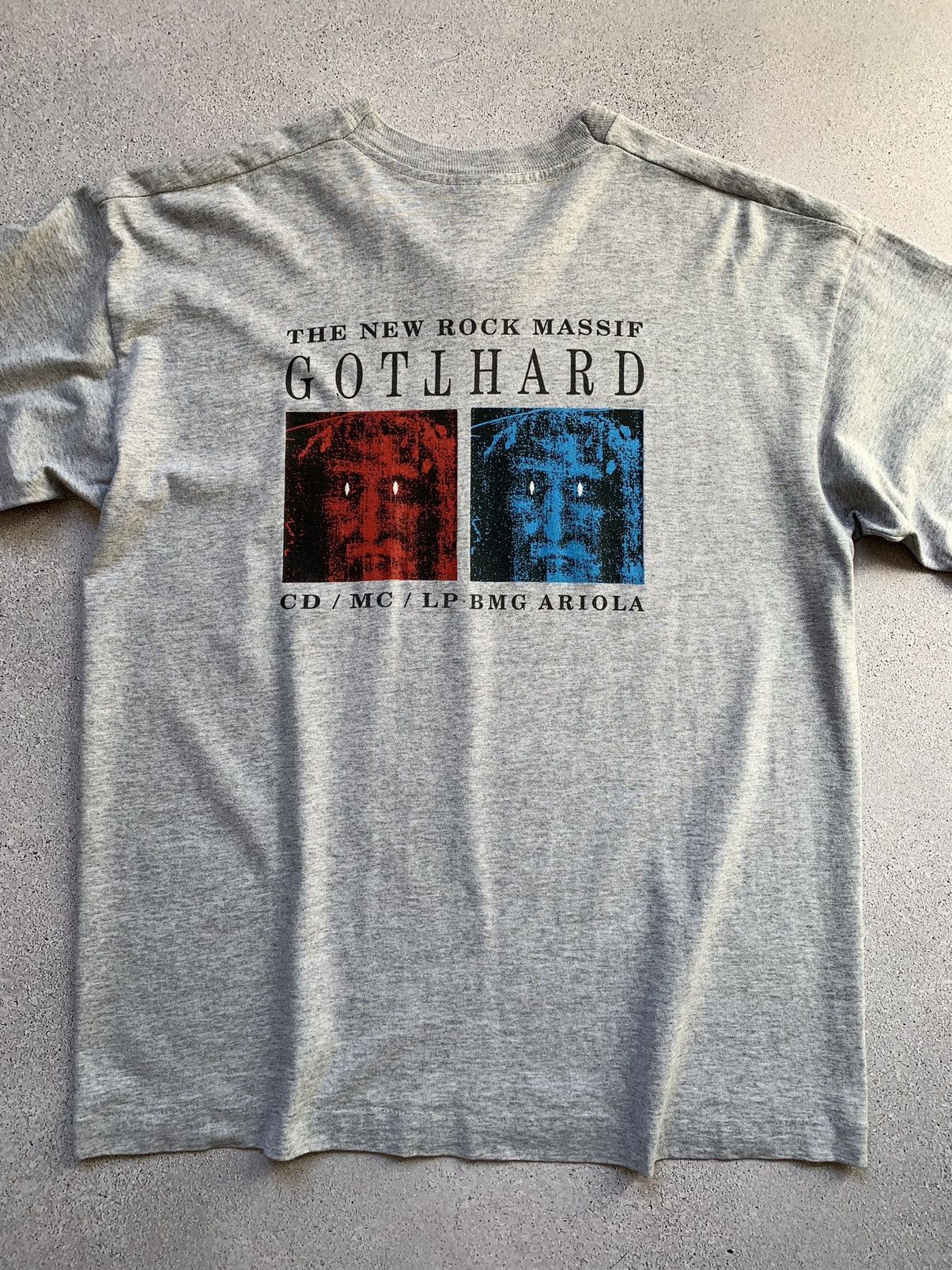 Band Tees Vintage 1992 GOTTHARD “The New Rock Massif” Tee Size US XL / EU 56 / 4 - 17 Thumbnail