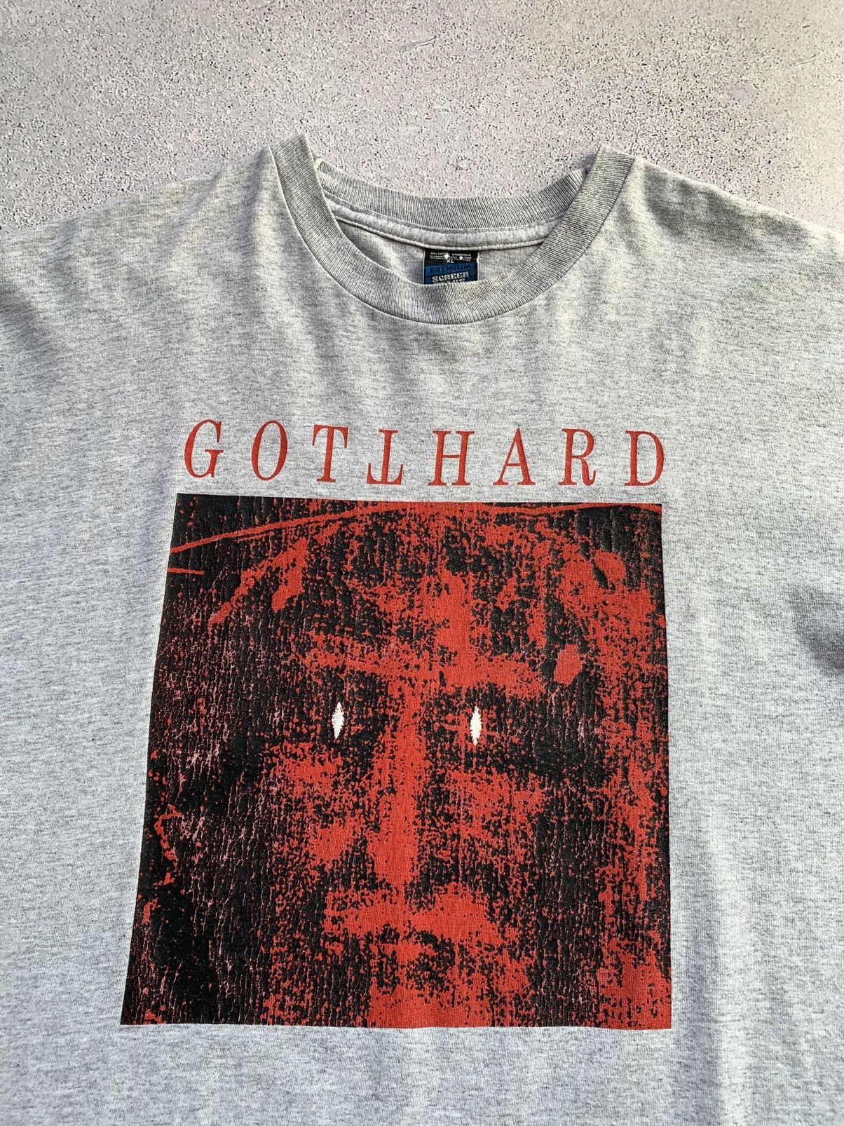Band Tees Vintage 1992 GOTTHARD “The New Rock Massif” Tee Size US XL / EU 56 / 4 - 4 Thumbnail