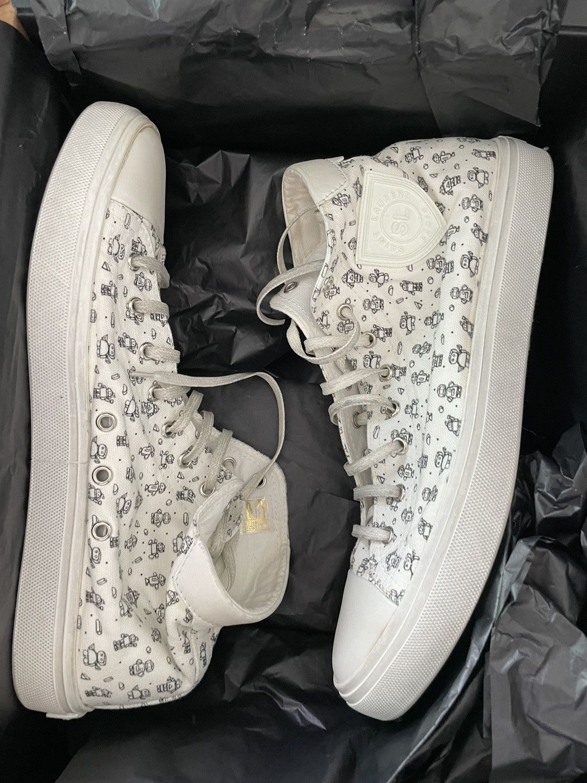 Saint Laurent Paris × Yves Saint Laurent Brand NEW Saint Laurent Runway Bedford Moon Plus Sneakers Size US 10.5 / EU 43-44 - 2 Thumbnail