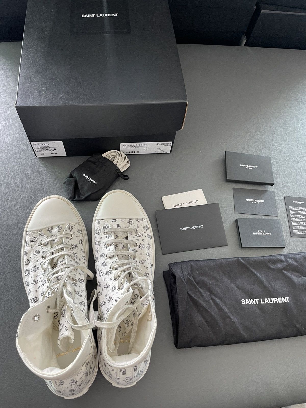 Saint Laurent Paris × Yves Saint Laurent Brand NEW Saint Laurent Runway Bedford Moon Plus Sneakers Size US 10.5 / EU 43-44 - 4 Thumbnail