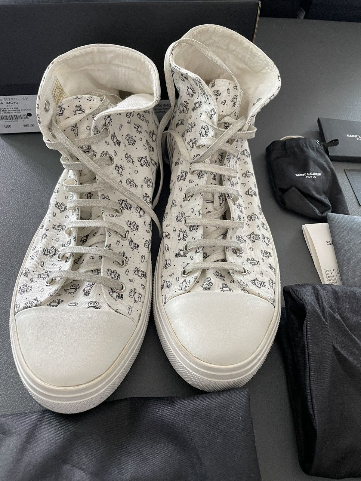 Saint Laurent Paris × Yves Saint Laurent Brand NEW Saint Laurent Runway Bedford Moon Plus Sneakers Size US 10.5 / EU 43-44 - 12 Thumbnail