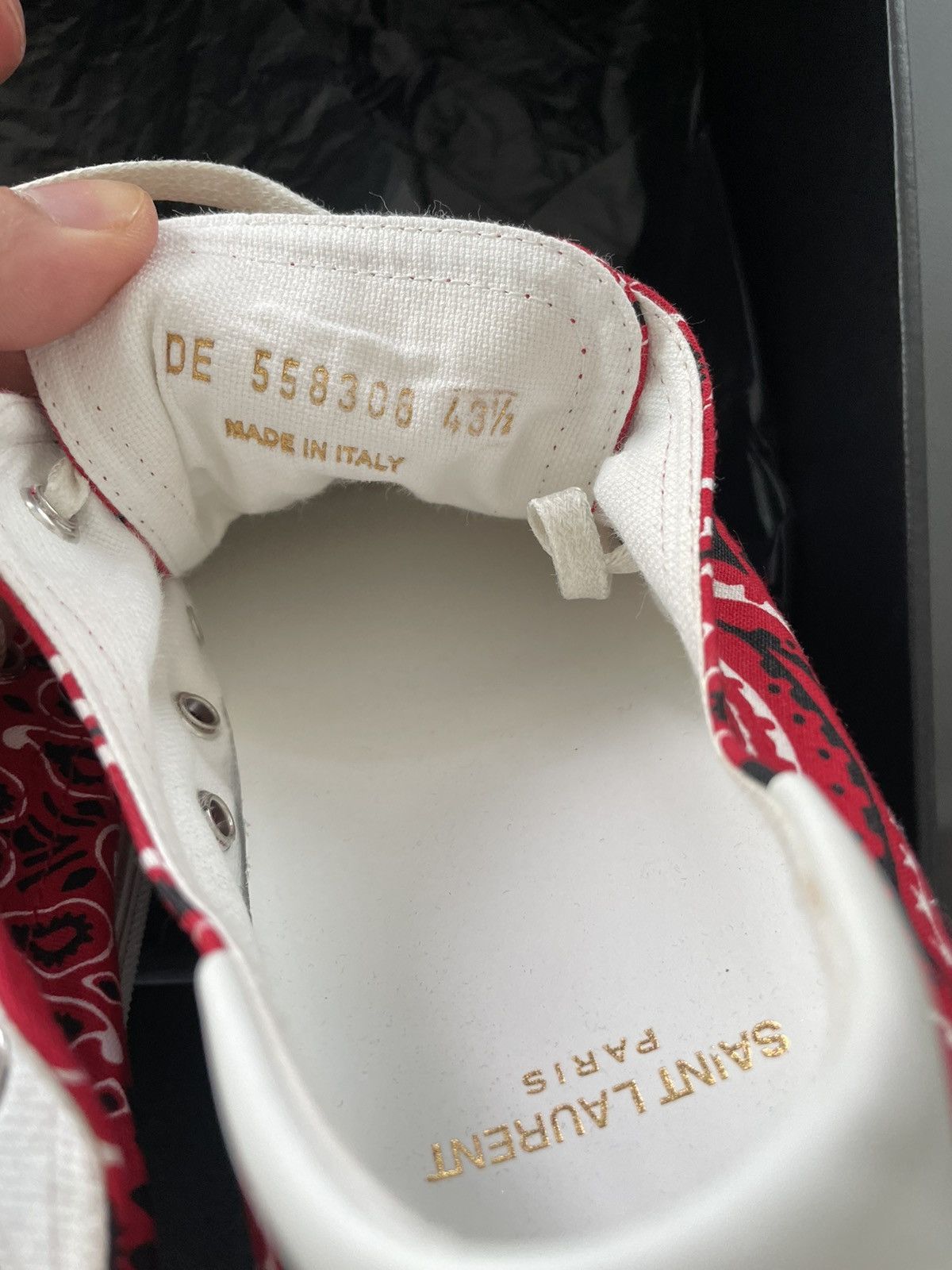 Hedi Slimane × Saint Laurent Paris × Yves Saint Laurent $600 Brand NEW Bedford Moon Plus Sneakers Limited Edition Size US 10.5 / EU 43-44 - 4 Thumbnail