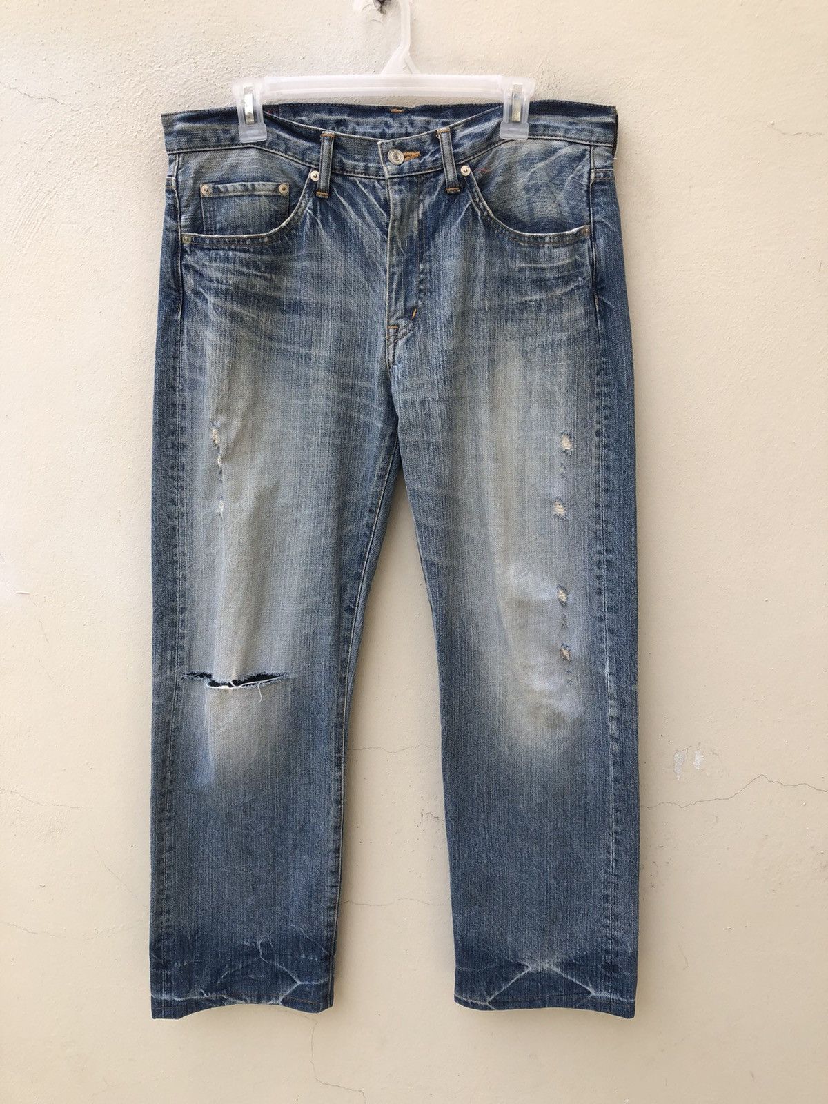 Swagger Vintage Swagger Japan Rips Distressed Denim Jeans Size US 32 / EU 48 - 1 Thumbnail