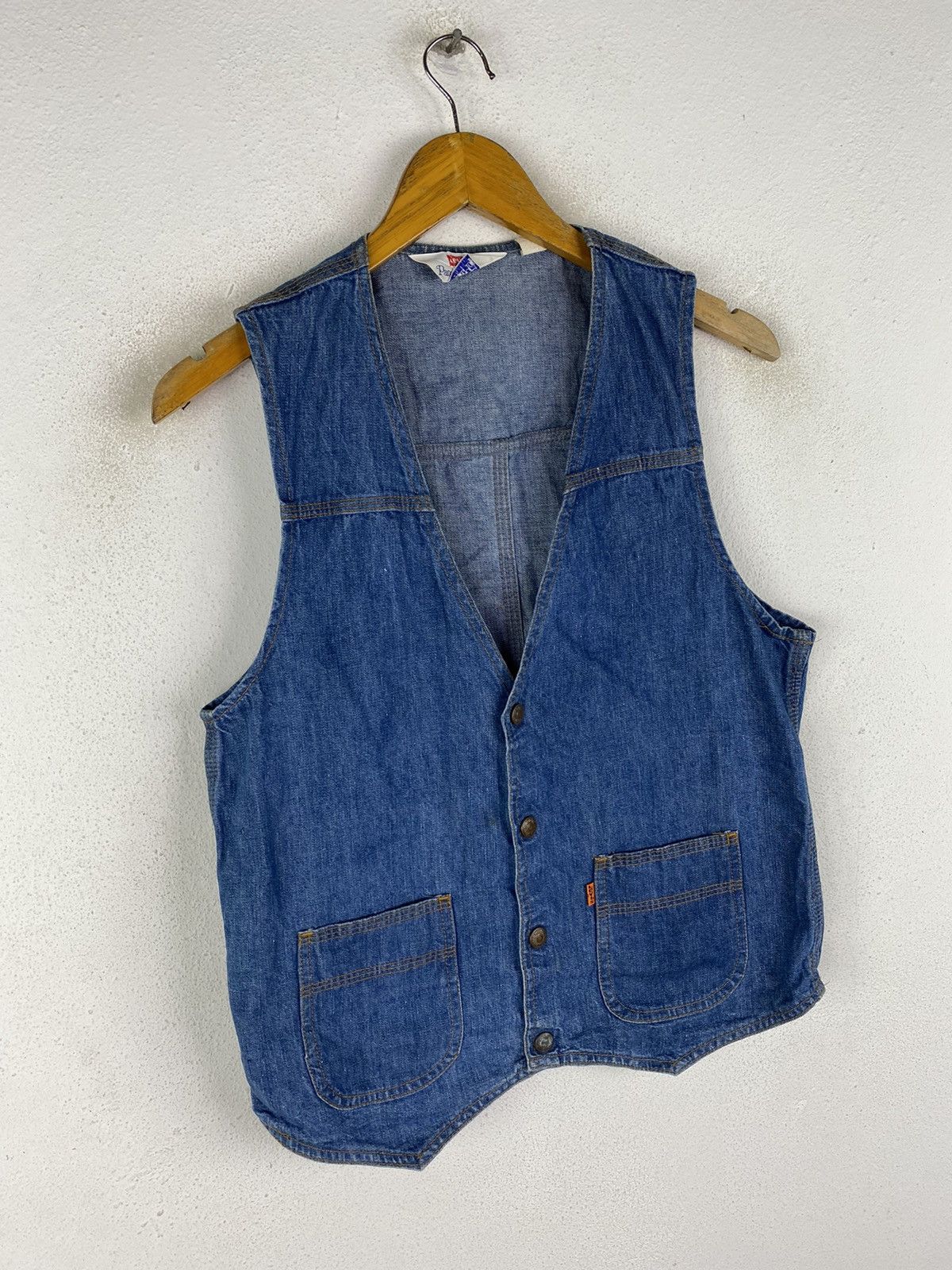 Levi's Vintage Levi’s Denim Vest - Men’s Workwear Style Size US M / EU 48-50 / 2 - 3 Thumbnail