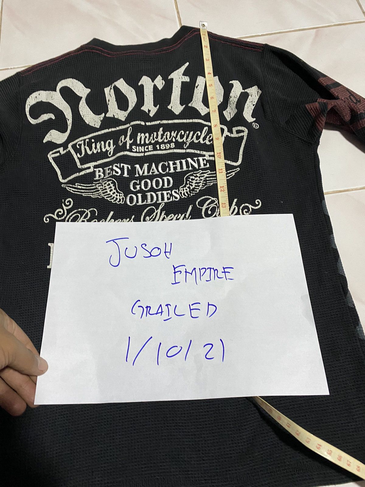 Norton 🔥DHL SHIPPING🔥NORTON KING OF MOTORCYCLE ROCKET SPEED CLUB Size US M / EU 48-50 / 2 - 9 Thumbnail