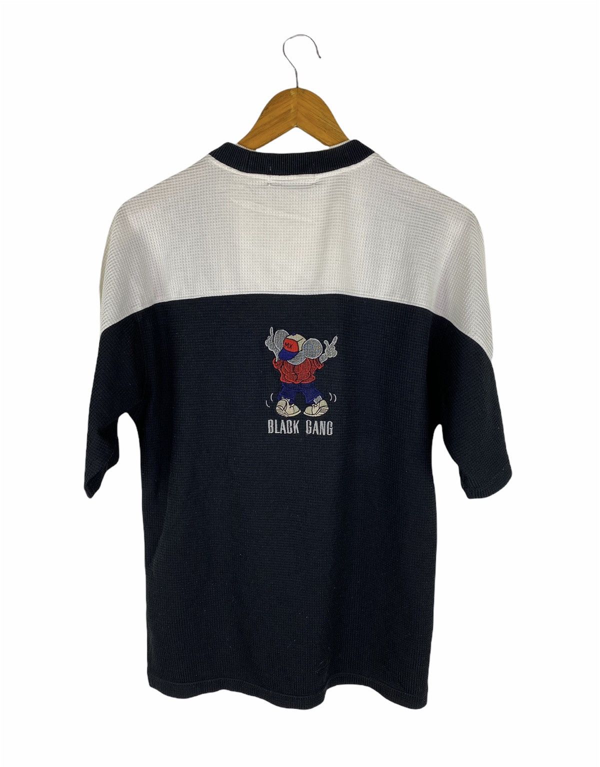 Japanese Brand Vintage 90s M&X Black Brothers Street Traces T-Shirt Hip-Hop Size US L / EU 52-54 / 3 - 2 Thumbnail