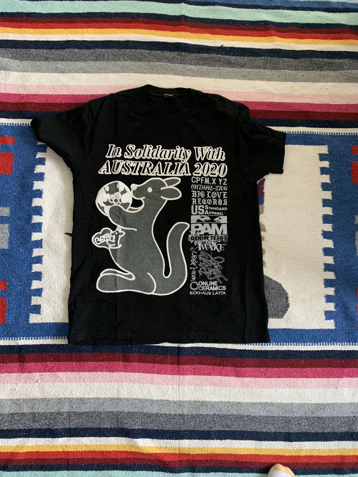 Cactus Plant Flea Market × DENIM TEARS × Online Ceramics CPFM, Denim Tears, Online Ceramics Australia Charity T Shirt Size US L / EU 52-54 / 3 - 1 Thumbnail