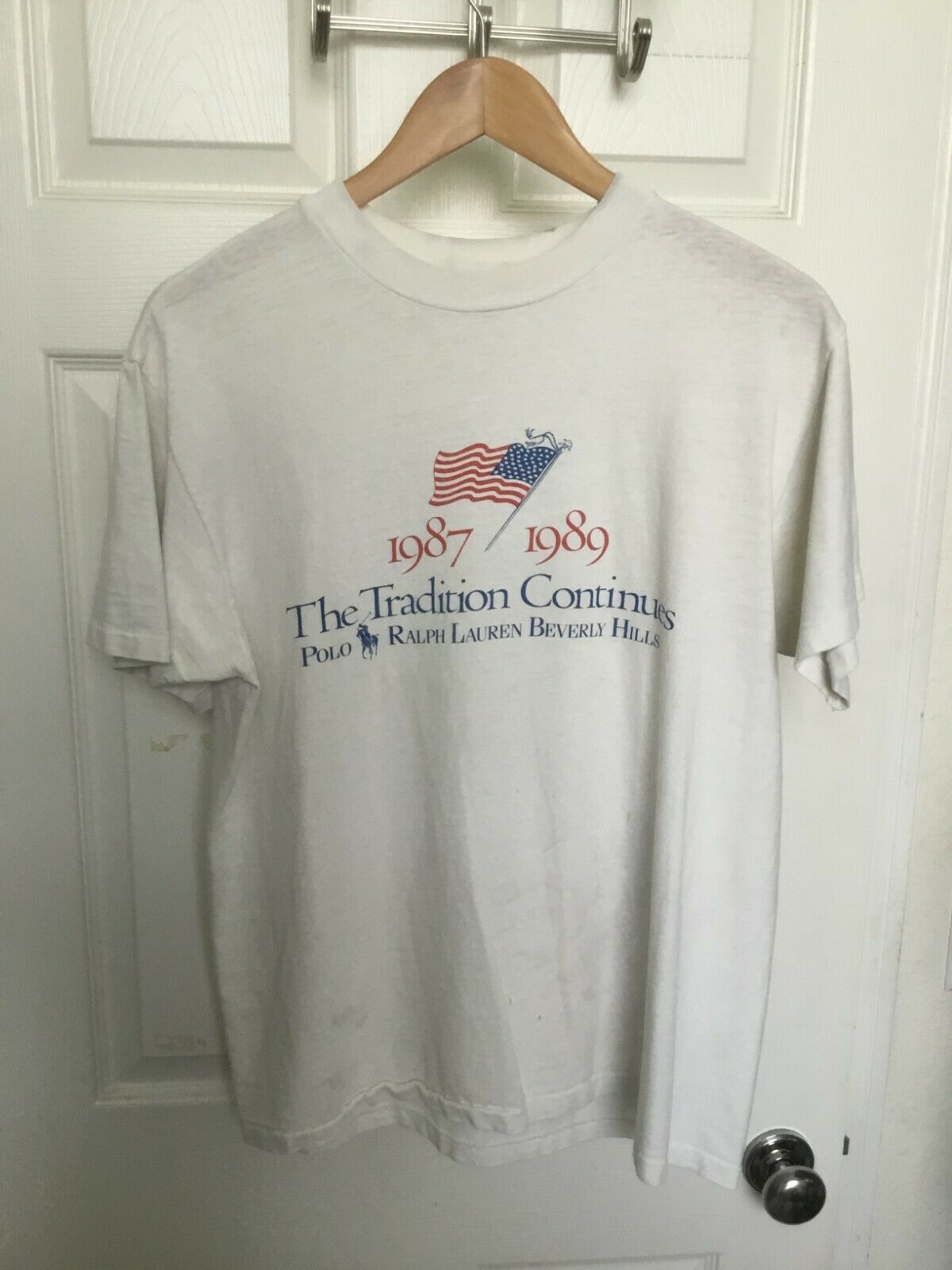 Polo Ralph Lauren × Vintage RARE - 80's Vintage Polo Ralph Lauren Beverly Hills T-shirt Size US M / EU 48-50 / 2 - 1 Thumbnail
