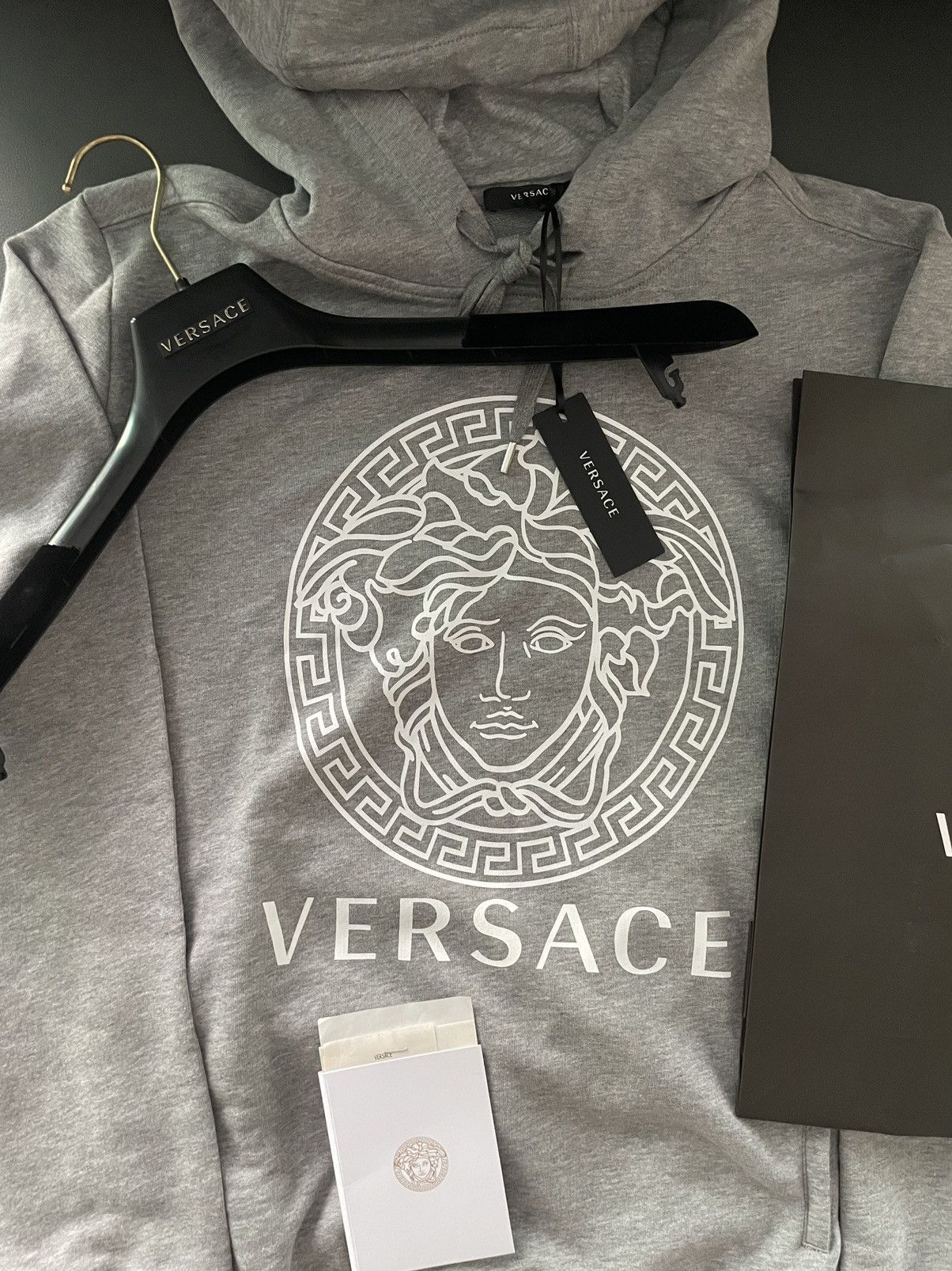 Versace Brand NEW Versace Runway Classic Medusa Versace Logo Hoodie Size US XL / EU 56 / 4 - 9 Thumbnail
