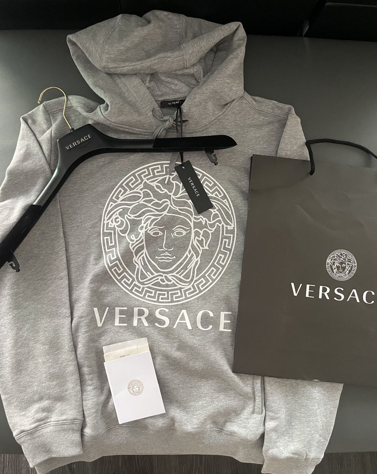 Versace Brand NEW Versace Runway Classic Medusa Versace Logo Hoodie Size US XL / EU 56 / 4 - 3 Thumbnail