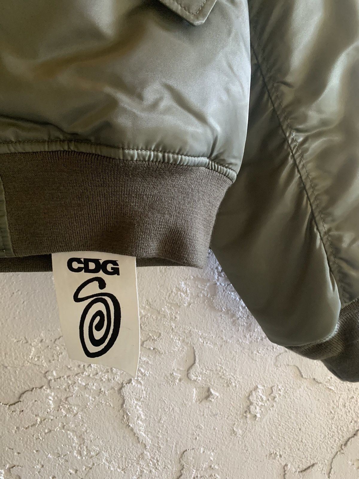CDG by Comme des Garcons Stussy CDG 40th Anniversary Bomber Jacket Olive Size S Size US S / EU 44-46 / 1 - 3 Thumbnail