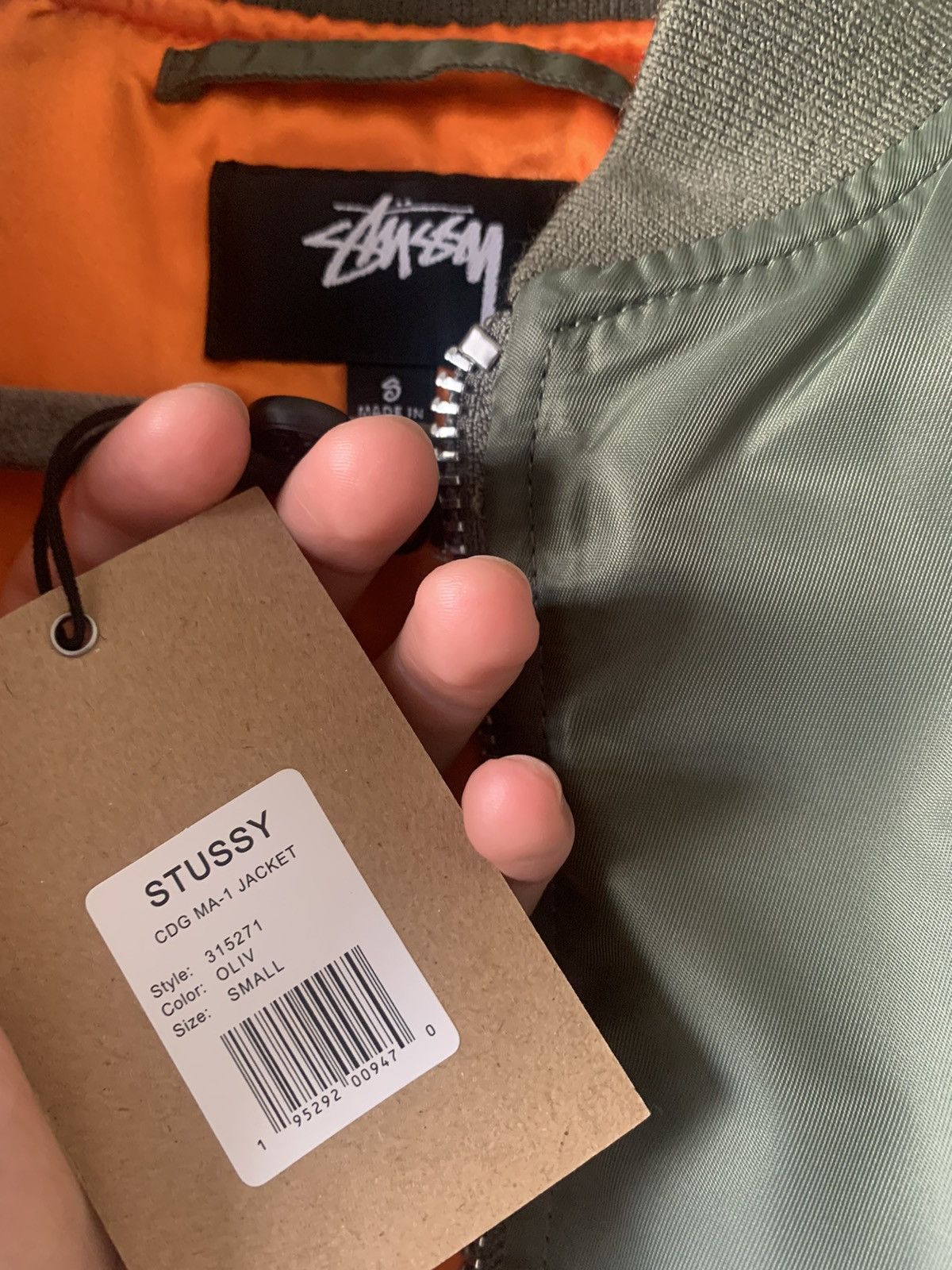 CDG by Comme des Garcons Stussy CDG 40th Anniversary Bomber Jacket Olive Size S Size US S / EU 44-46 / 1 - 5 Thumbnail